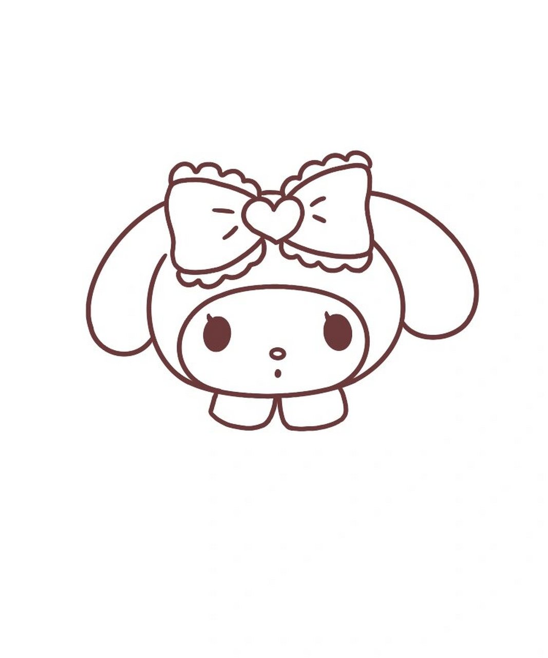 美乐蒂简笔画教程 可可爱爱的美乐蒂简笔画教程 92软件:ipad pro