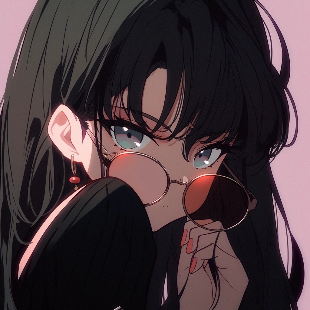 midjourney|旧漫头像-jk制服-小姐姐头像