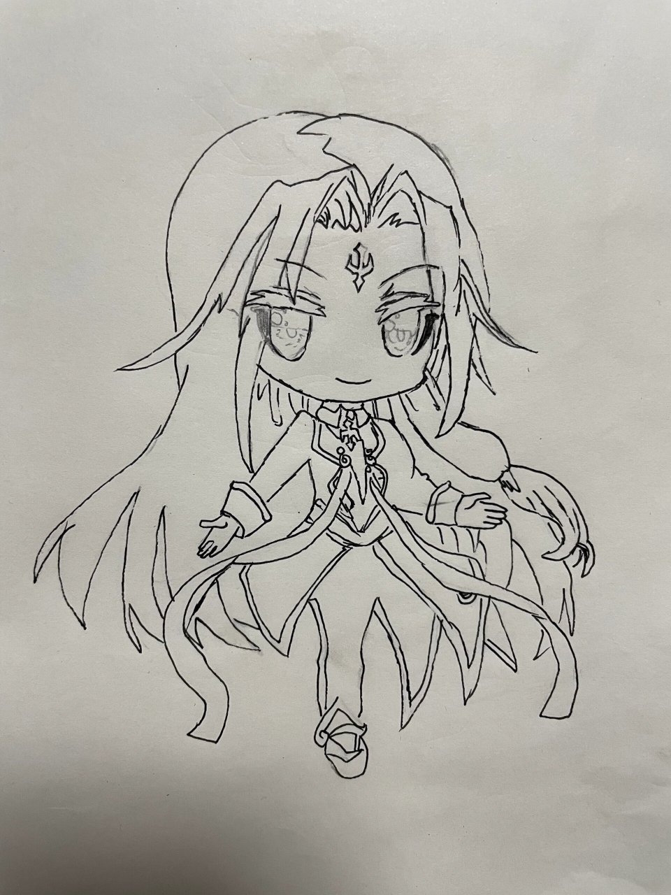 海神唐三手绘  必用材料:铅笔,80色马克笔,圆珠笔,高光笔.