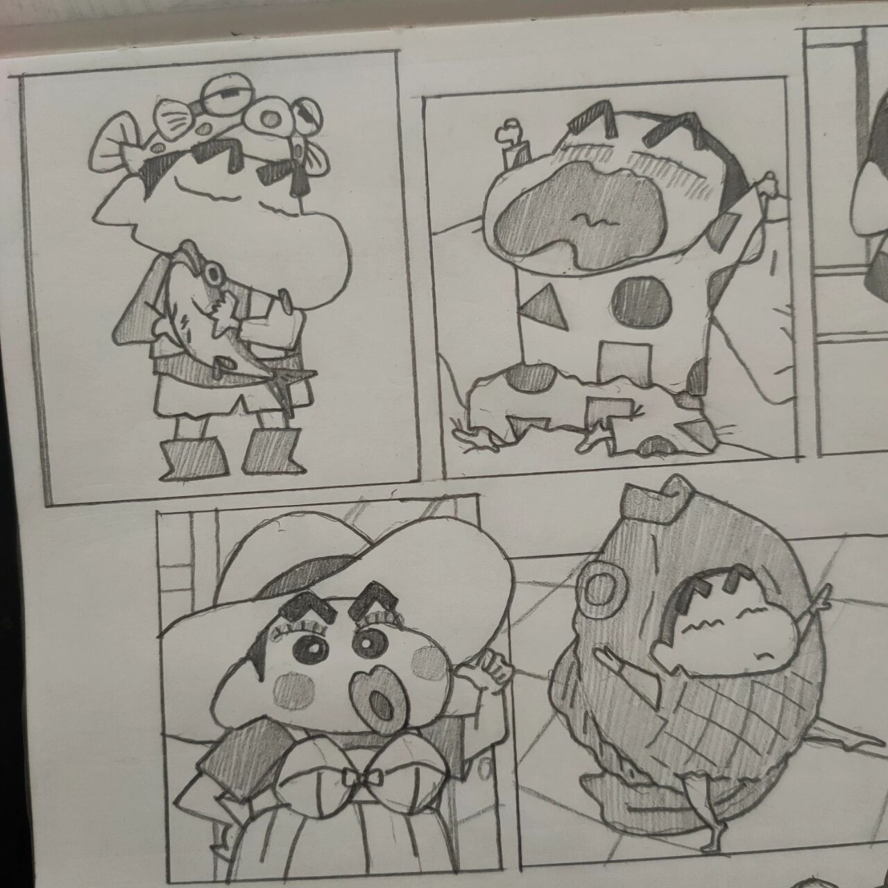 小新的一些可爱cos 画一些小新的"帅照"