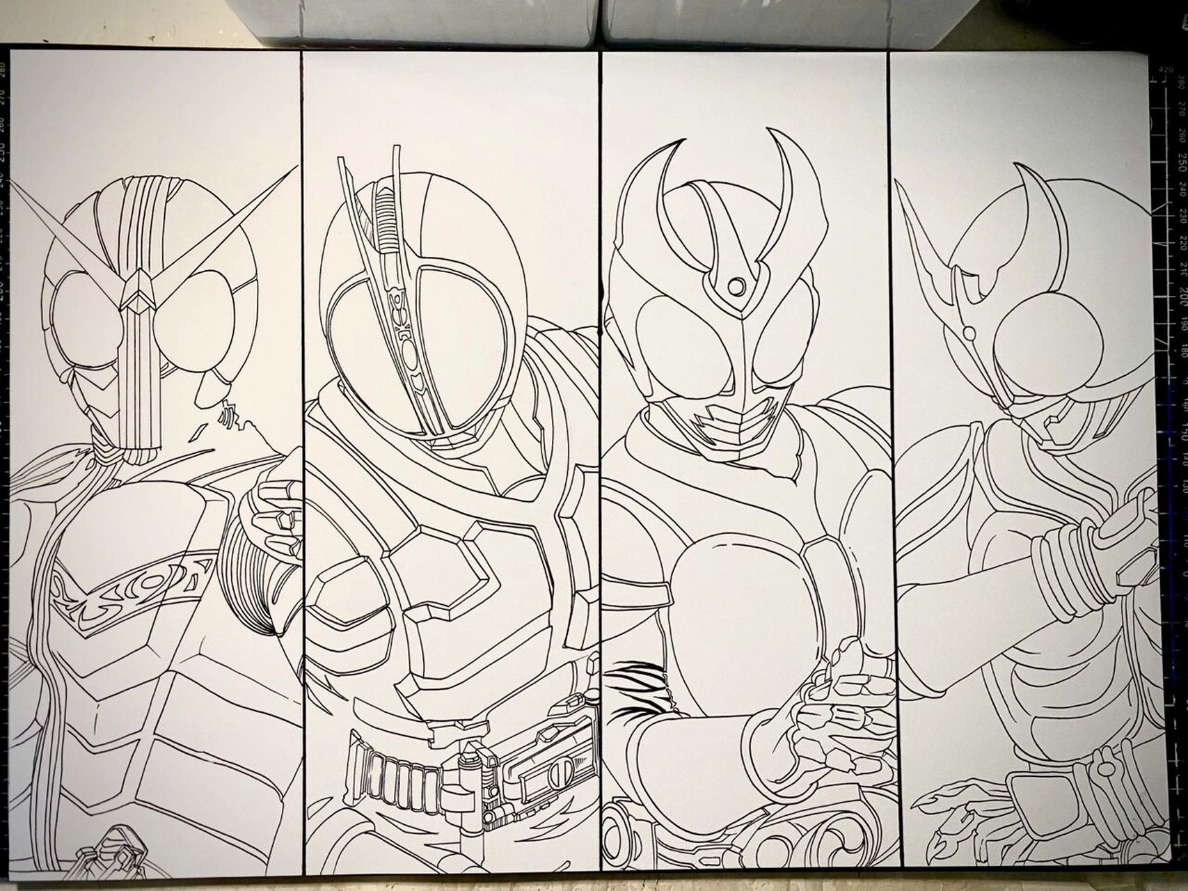 假面骑士 手绘 有哪个男生会不喜欢呢 是吧 哈哈哈哈