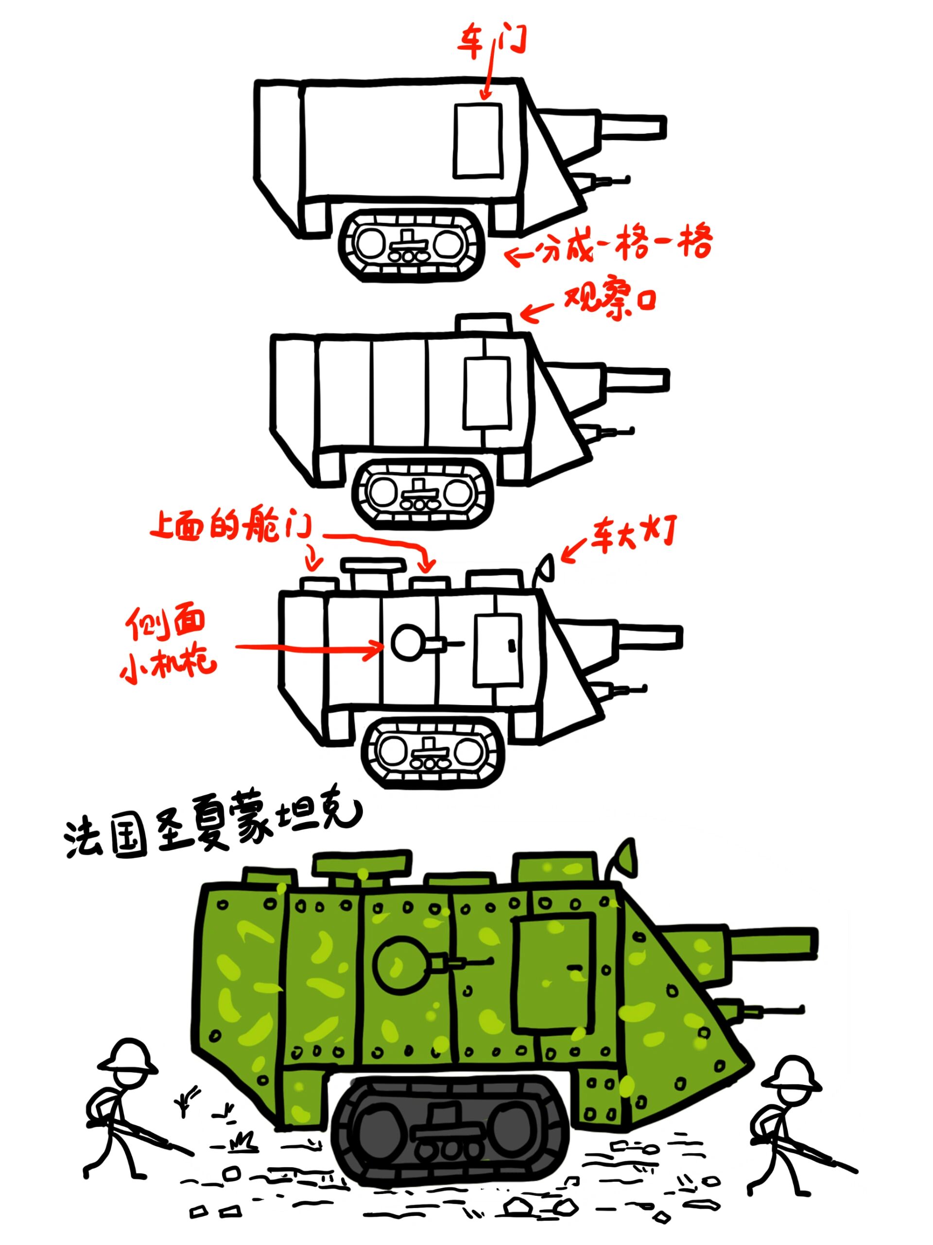 装甲车的简笔画大全片图片