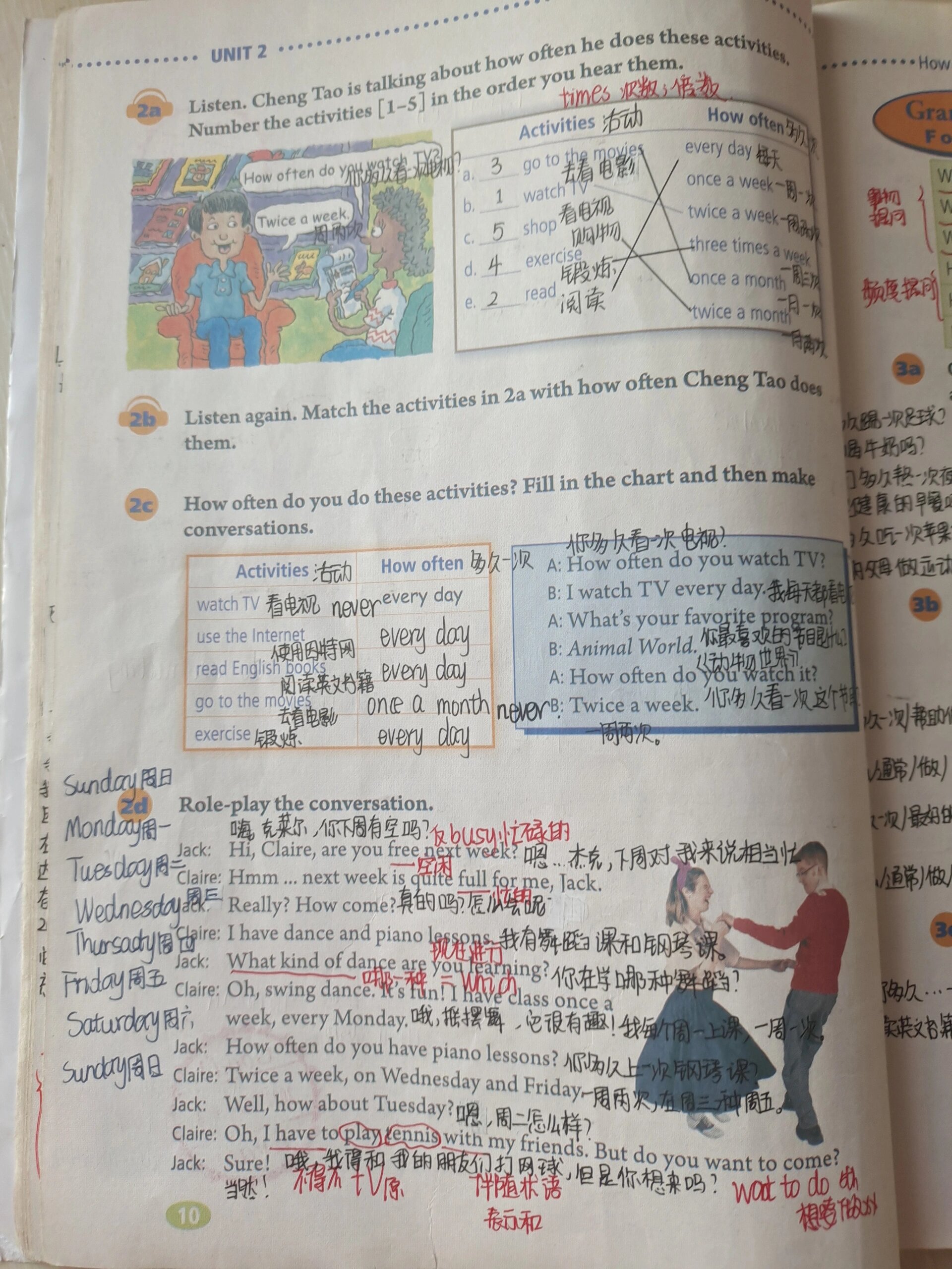 八年级上册英语unit2笔记