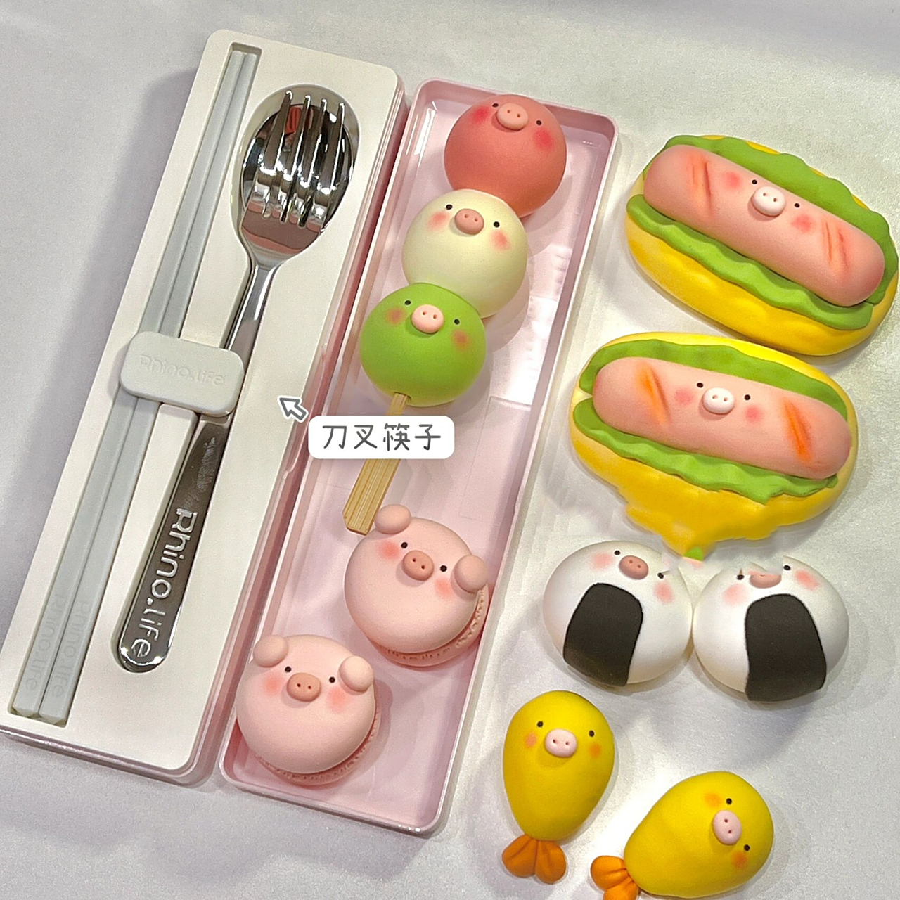 78这么可爱的便当谁不迷糊91超轻粘土 猪猪便当来啦!