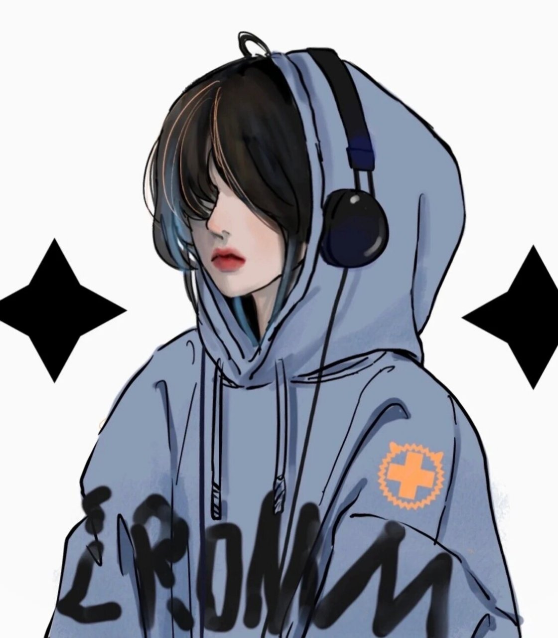 小众手绘女生头像 画师:颜王陛下