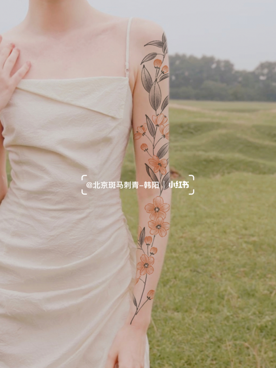 樱花|纹身图案|原创纹身|女生花臂|手臂 原创纹身图案 樱花 .