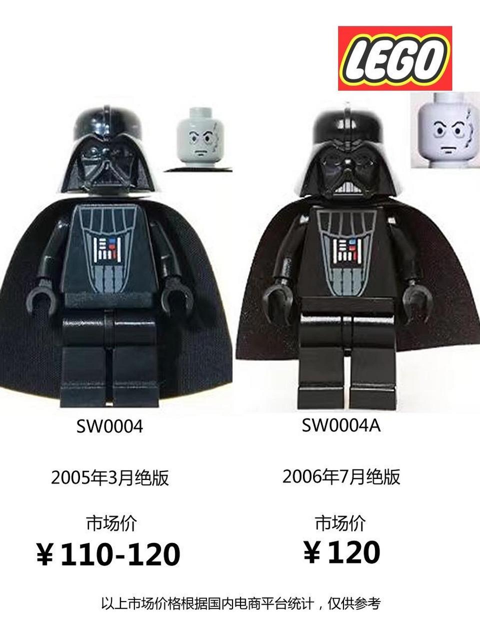 乐高星球大战达斯维达人仔价格市场行情.