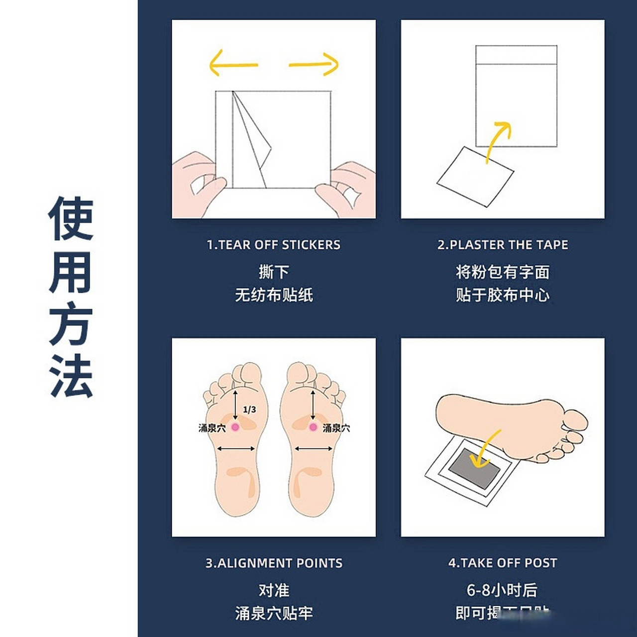 足贴使用方法图片