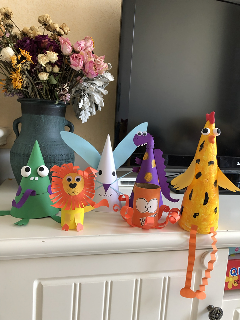 圆锥动物手工 有人私信问我怎么做的我在这里说一下,没想到还有一些人