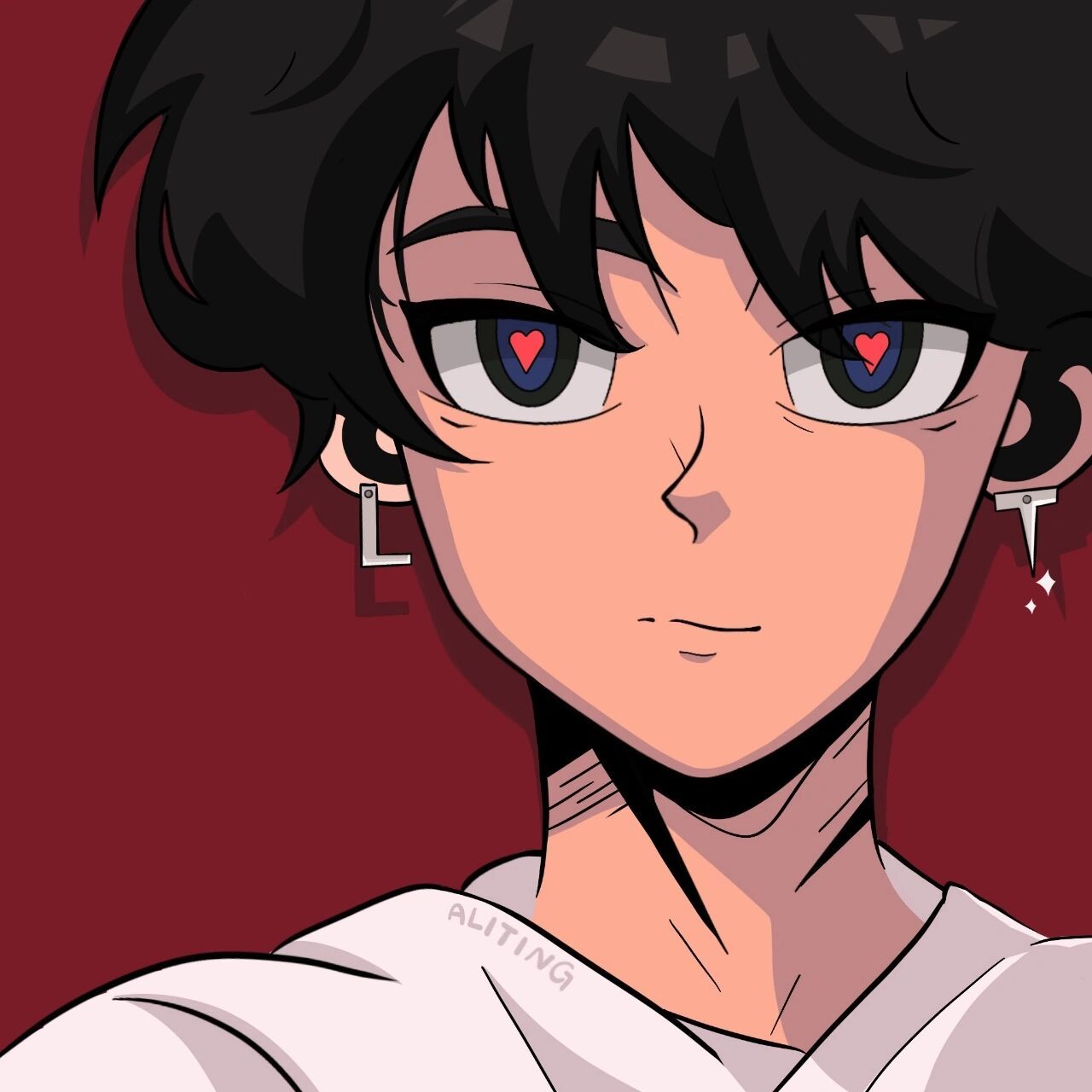 动漫男头|用aokizy改了张画 最近看到这个 aokizy系列的画风,画头像太