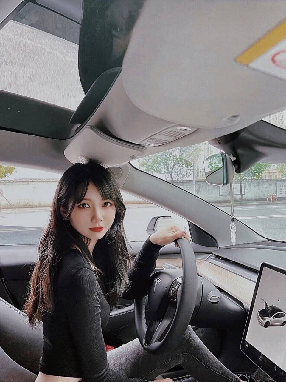 车内拍照姿势|这样拍才够酷,特斯拉model 3 #特斯拉model3