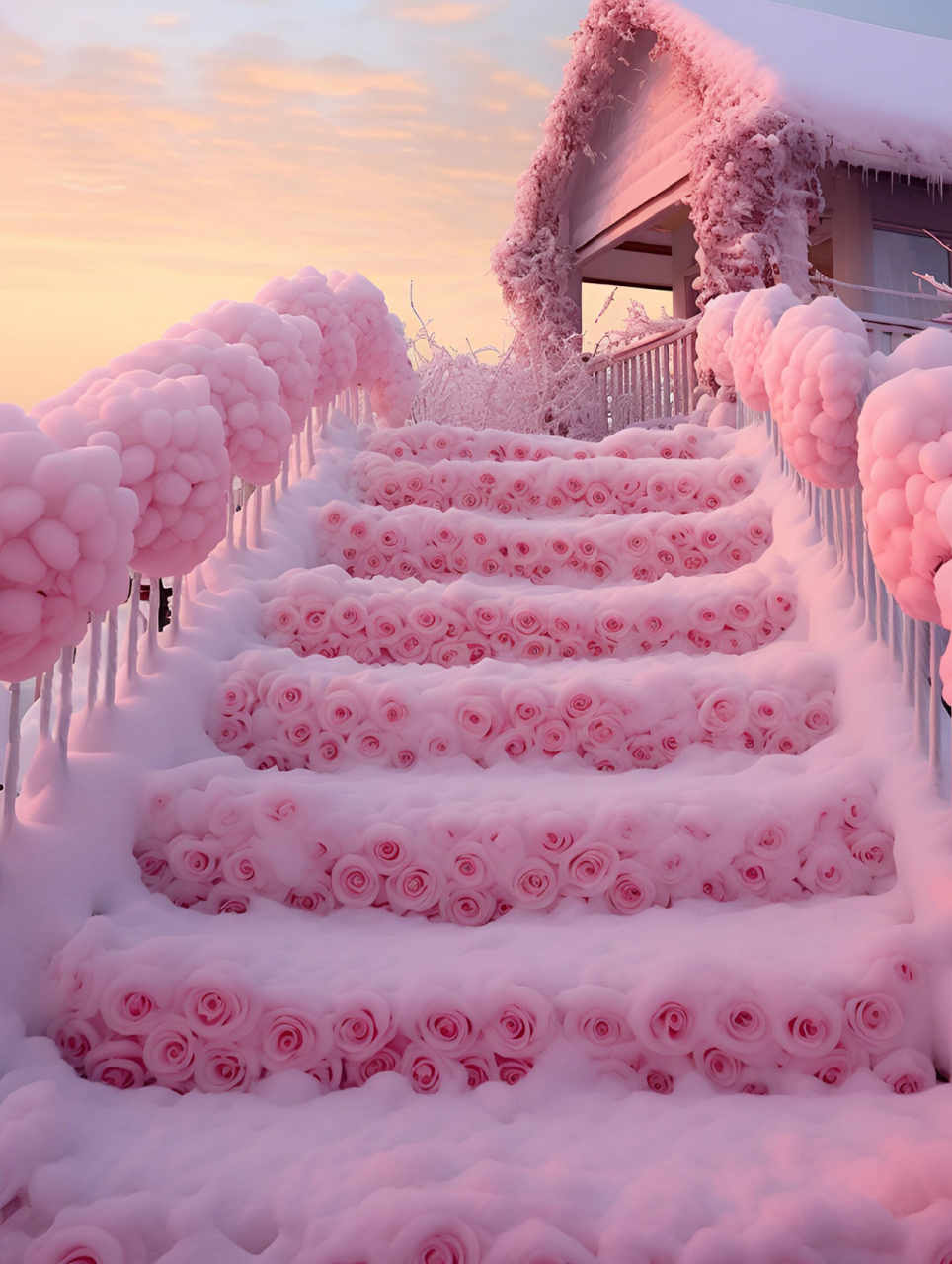 💖  💫这些粉色图片,每一张都像是梦幻般的仙境,让人看了就心生