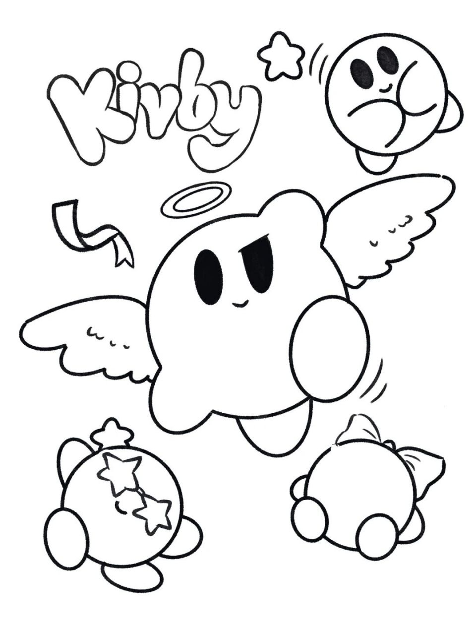 画画的日常# #笔记灵感# #画画# #星之卡比# #简笔画# #简笔画教程