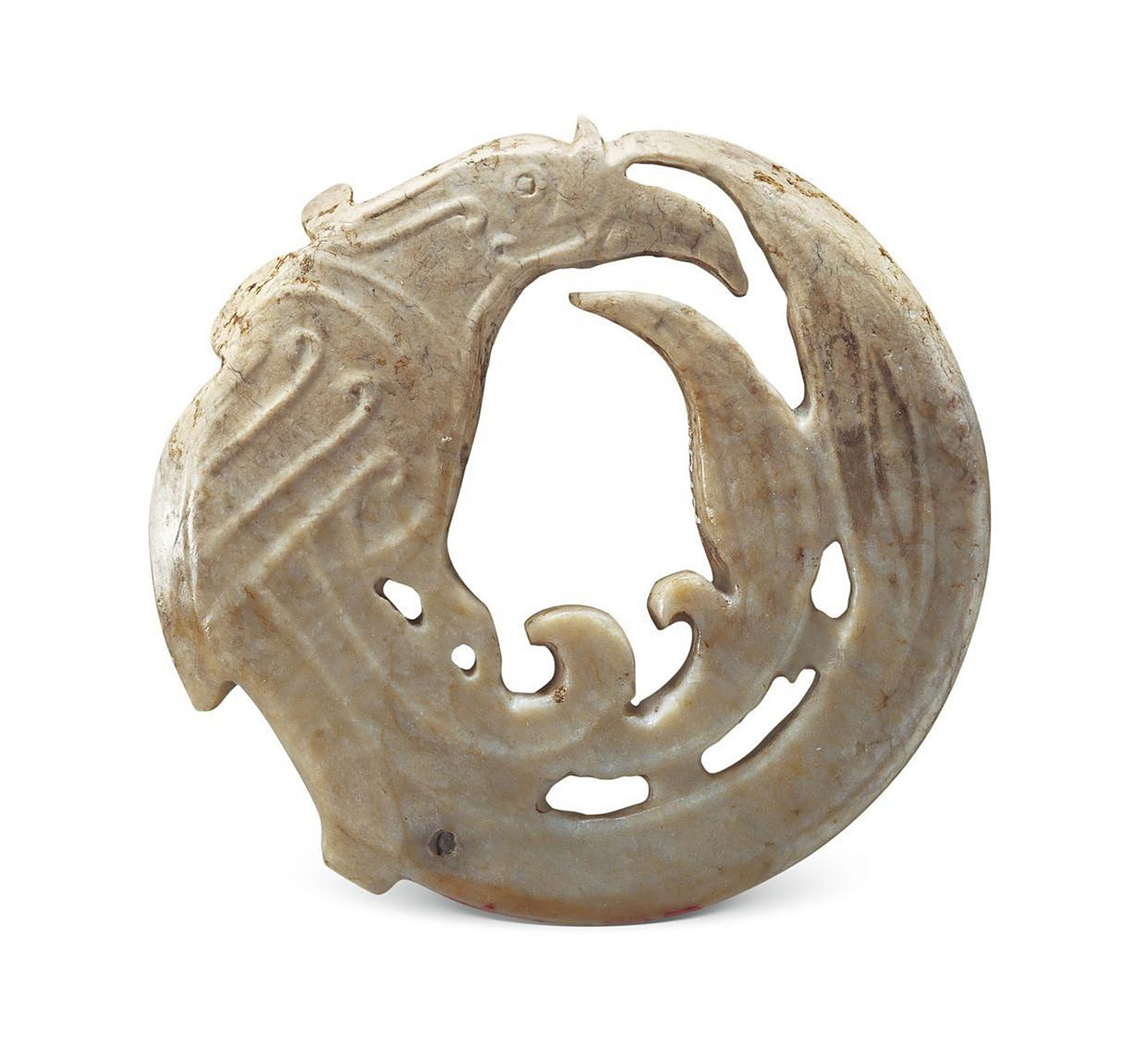 古玉##古玉居说玉##古玉居#左侧是石家河出土的玉凤,右侧是妇好墓