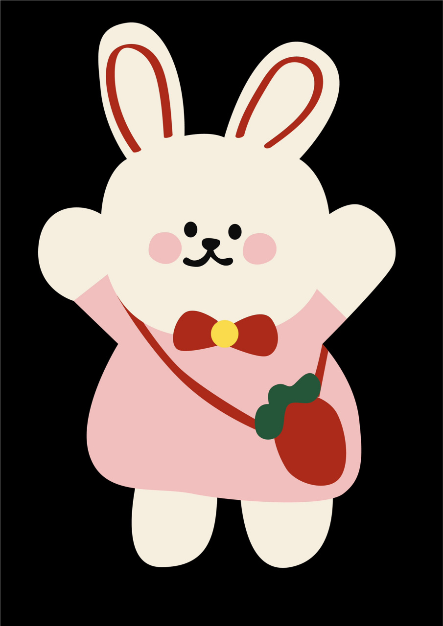 小兔乖乖卡通图案设计 原创设计,已版权登记,禁未经允许擅自商用和二