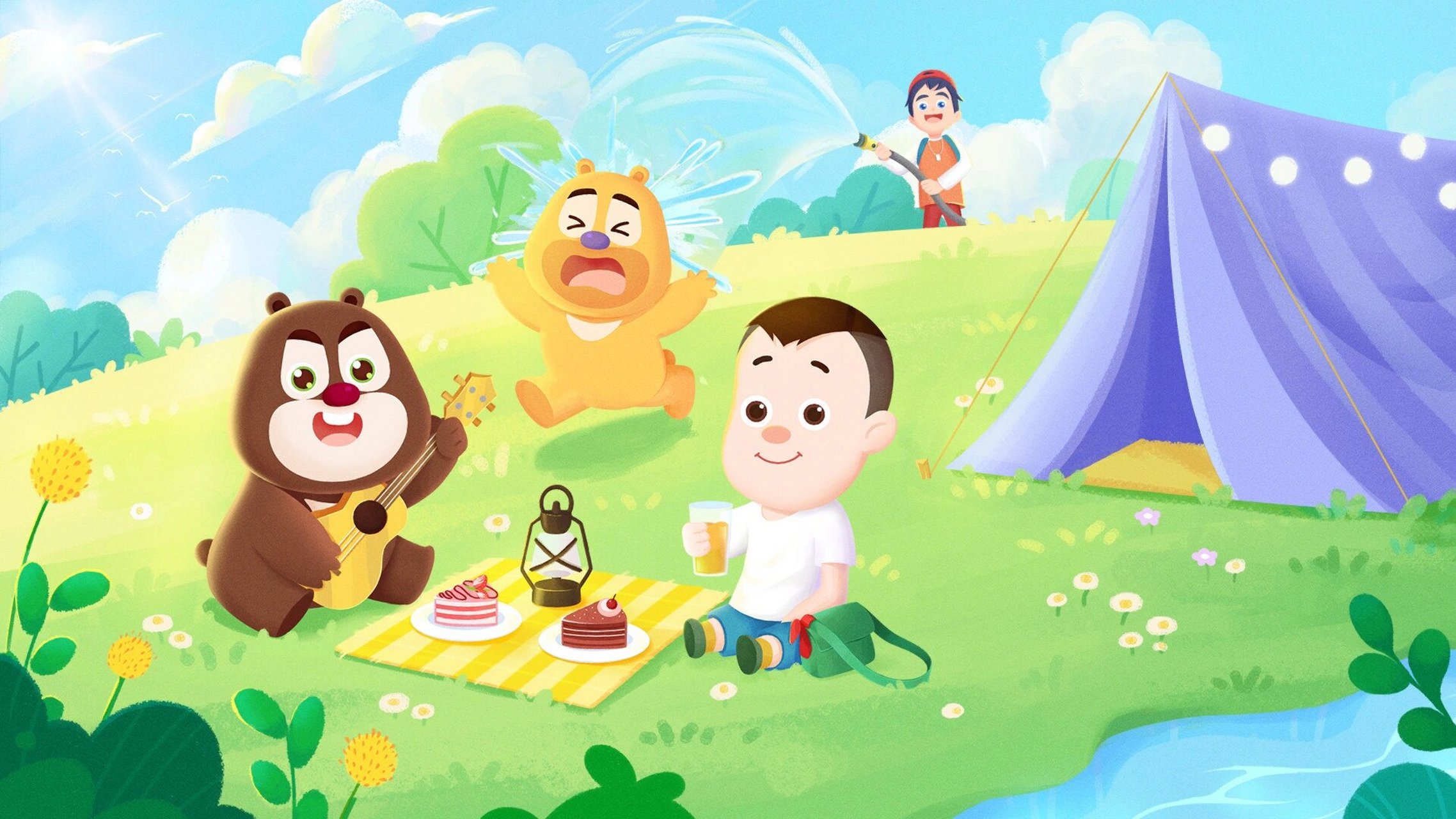 (第五弹) 超级超级超级无敌可爱的熊熊光头强三人组壁纸又来辣!