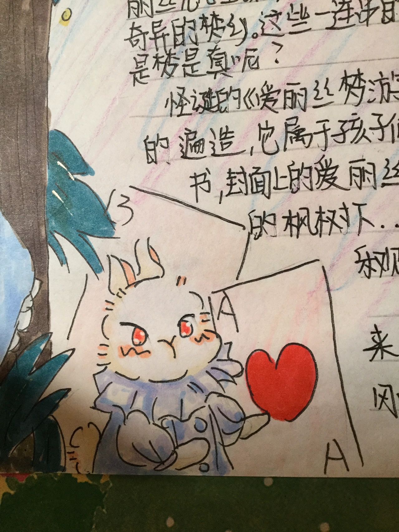 《爱丽丝漫游奇境记》手抄报