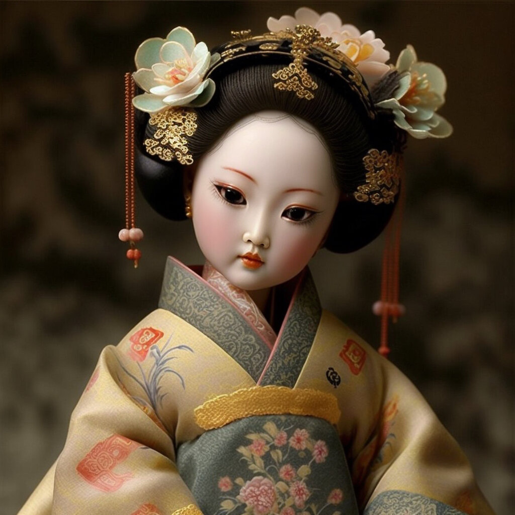 几款中国唐朝娃娃设计