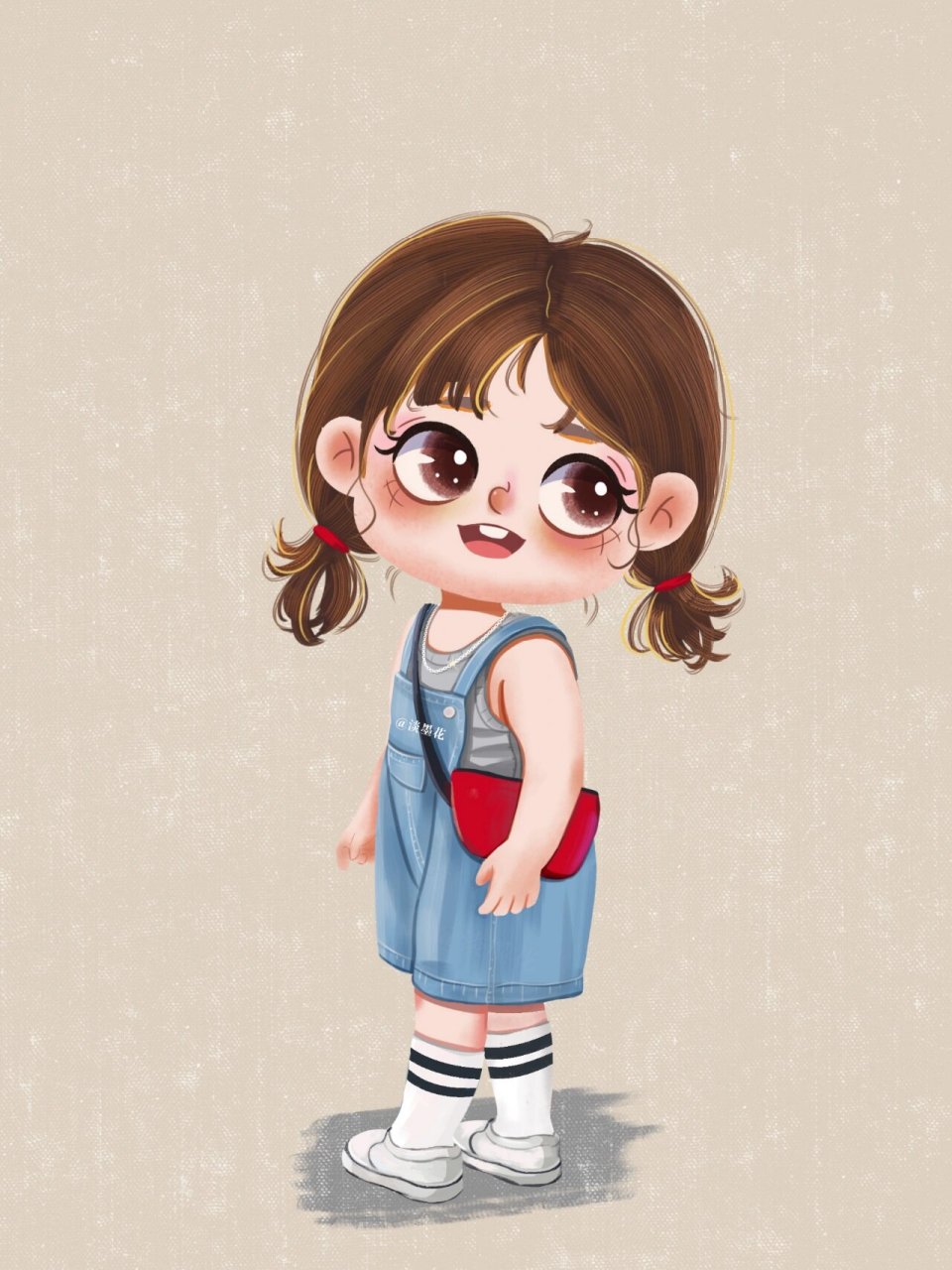 我又快乐了 人物q版卡通头像插画合集九宫格 第二个九宫格合集了,很