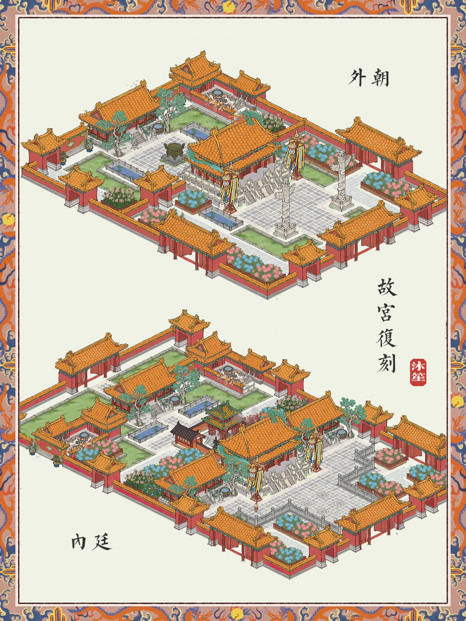 景福宫平面图图片