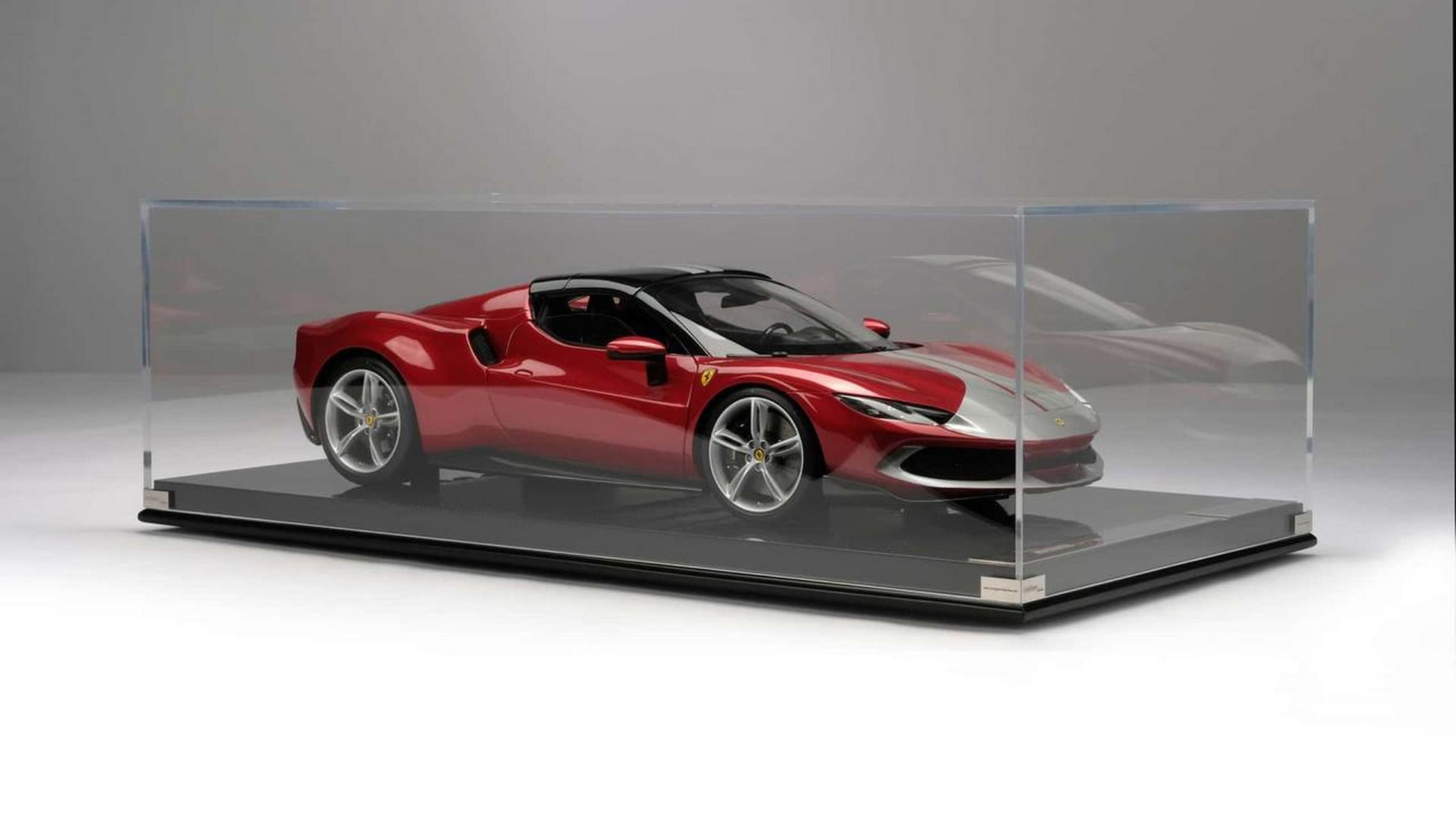 世界顶级车模amalgam又出新品,经过300个小时打造的1:8法拉利 296 gts
