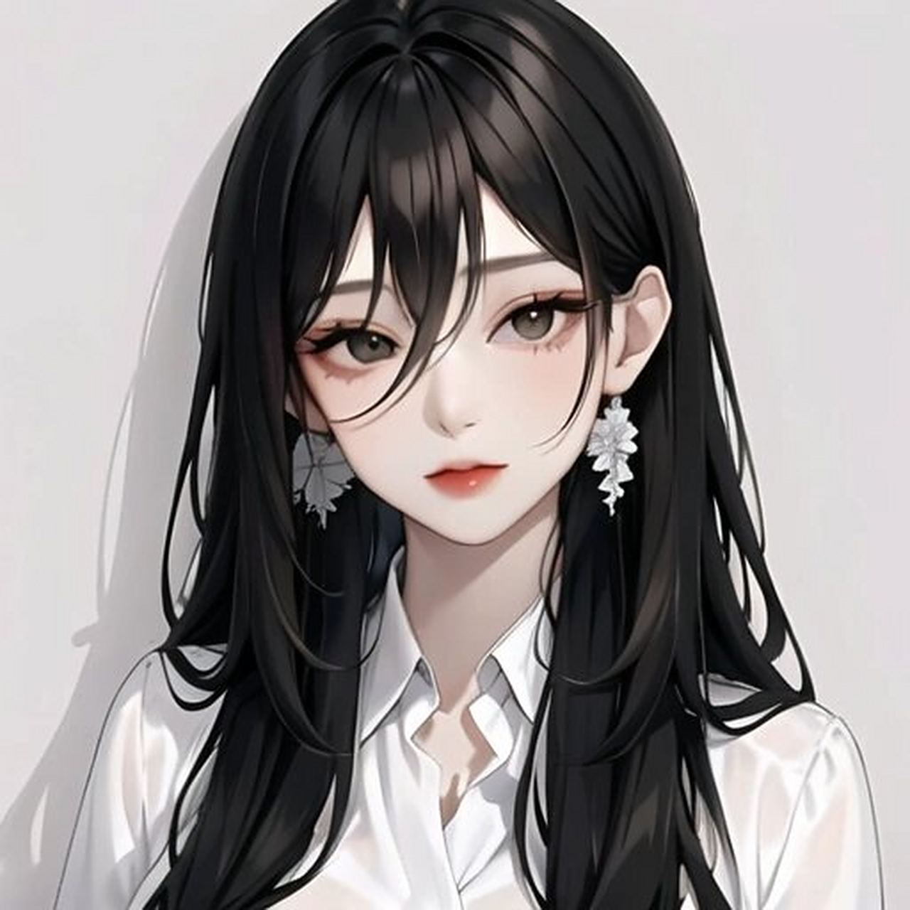 精致御姐女生动漫头像