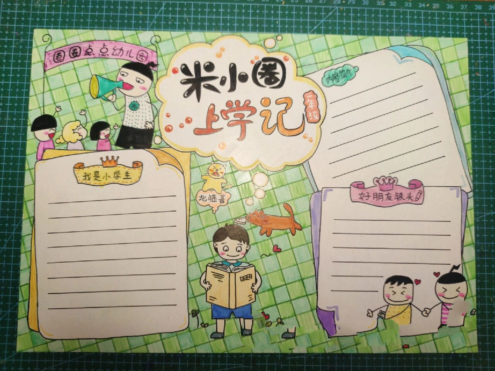《米小圈上学记》读书小报/手抄报📰 一年级最爱阅读书本小报总结