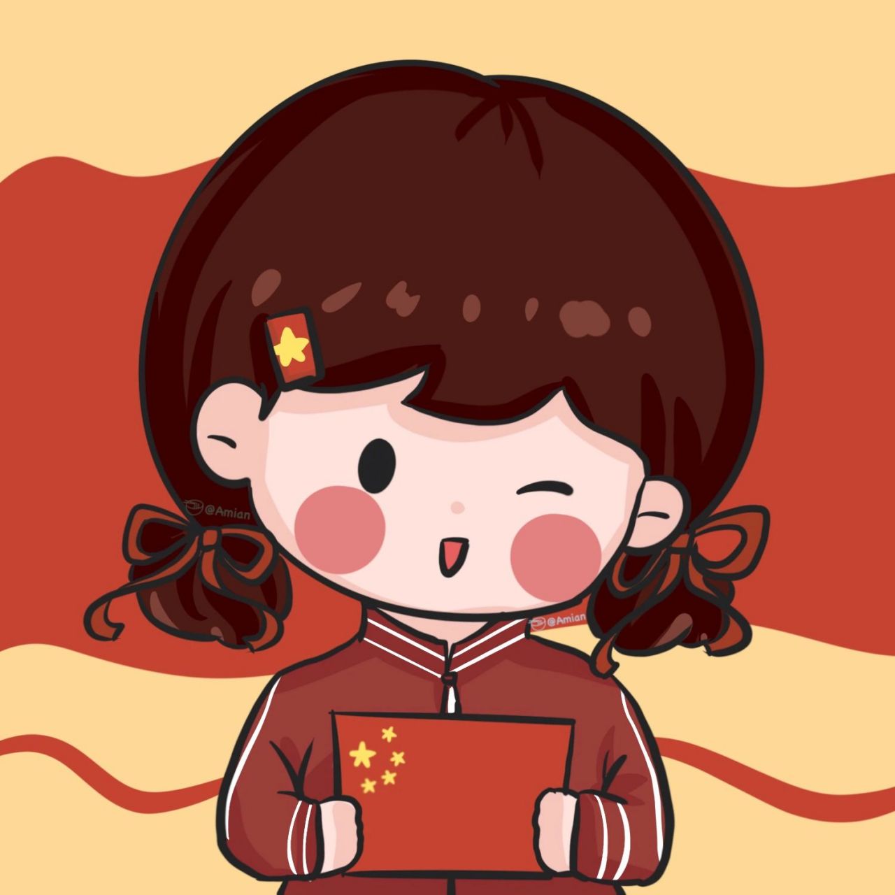 中国加油!|奥运头像|可爱卡通 奥运会中国加油!拿奖牌的速度太牛啦!