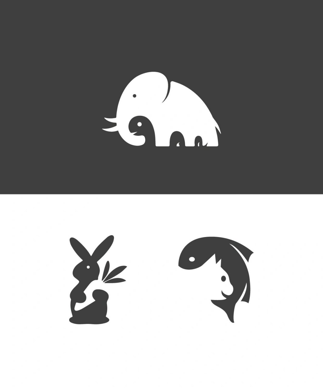 超可爱的正负形logo 大家好我是番茄 最近看到一组logo非常喜欢 一组