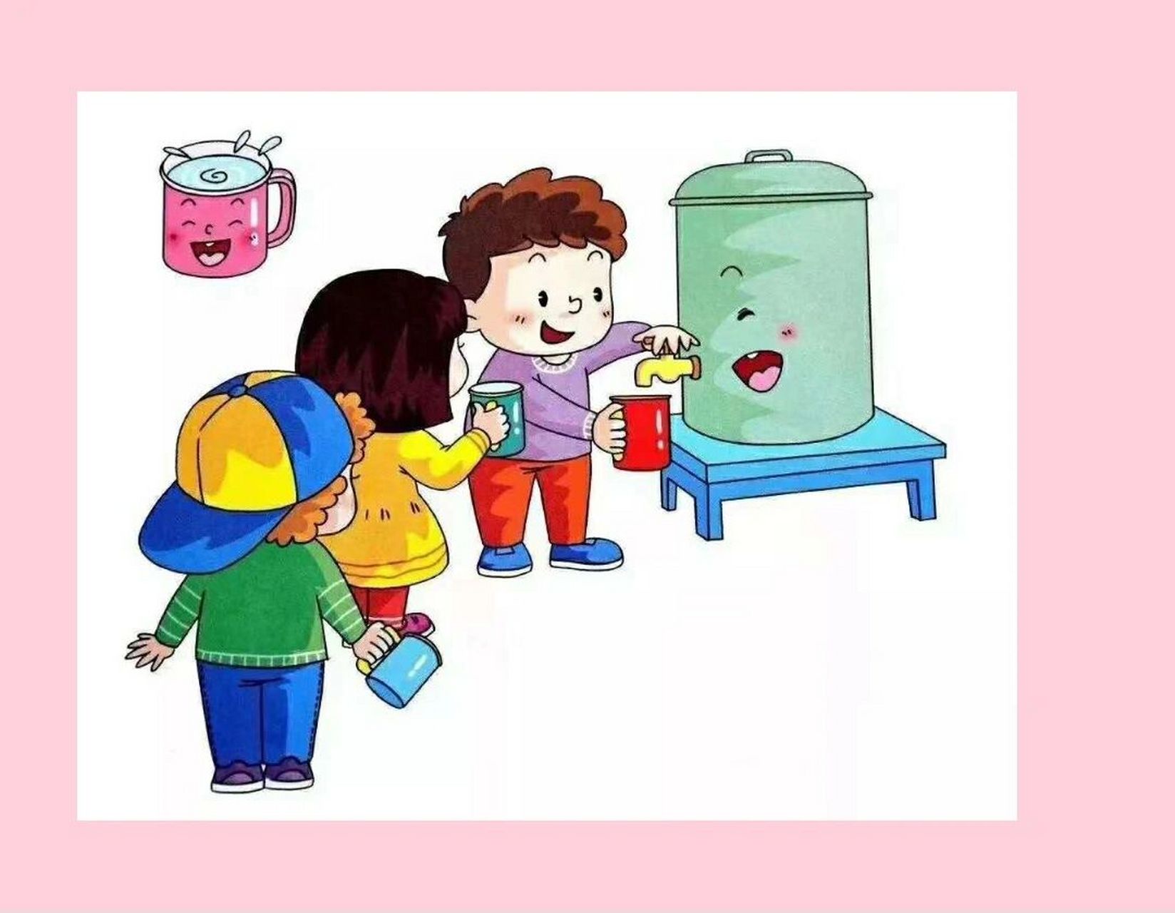 幼儿园喝水素材可打印