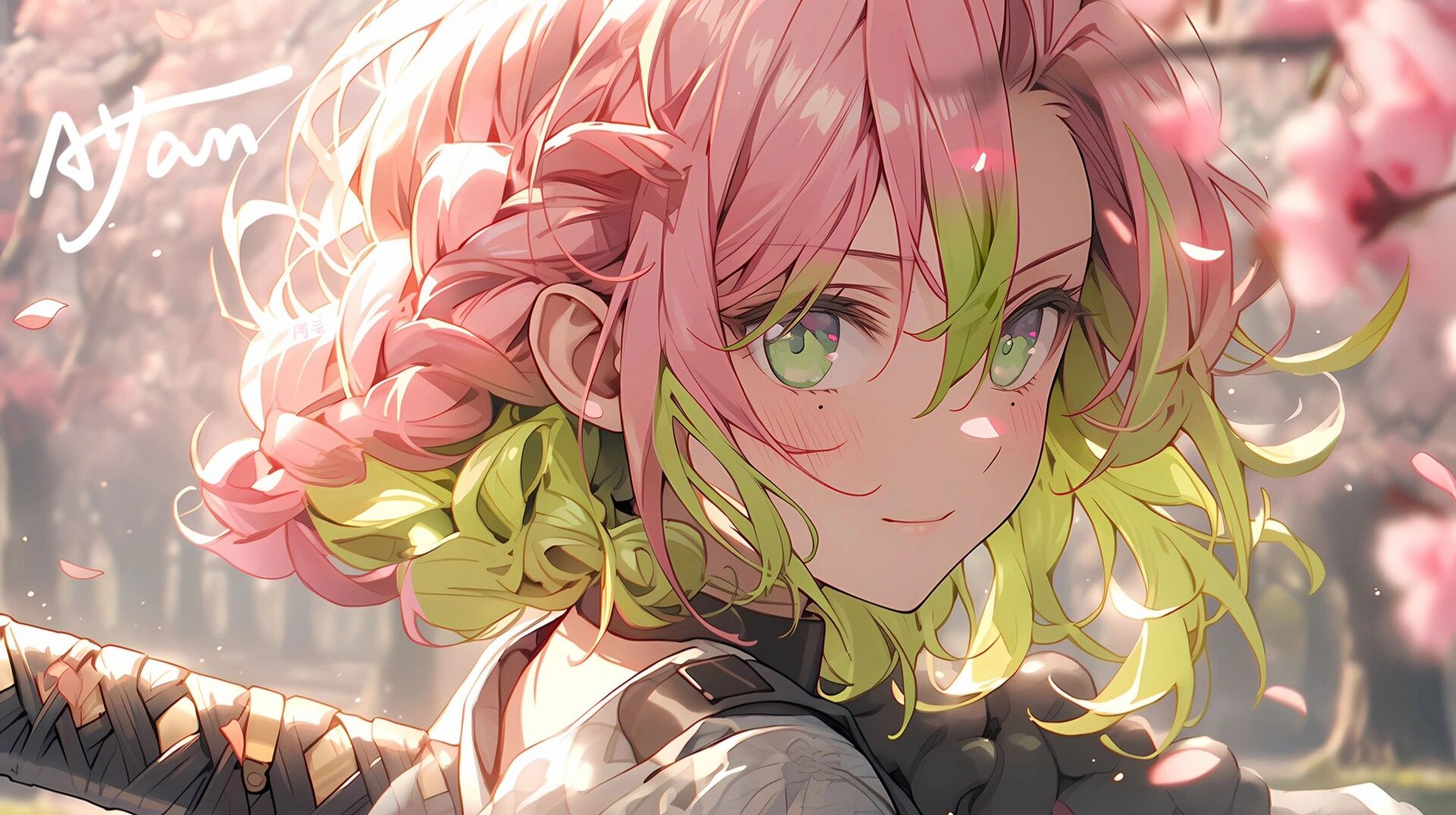 鬼灭之刃|电脑壁纸|蜜璃甘露寺 恋柱 鬼灭之刃  蜜璃甘露寺 01 "