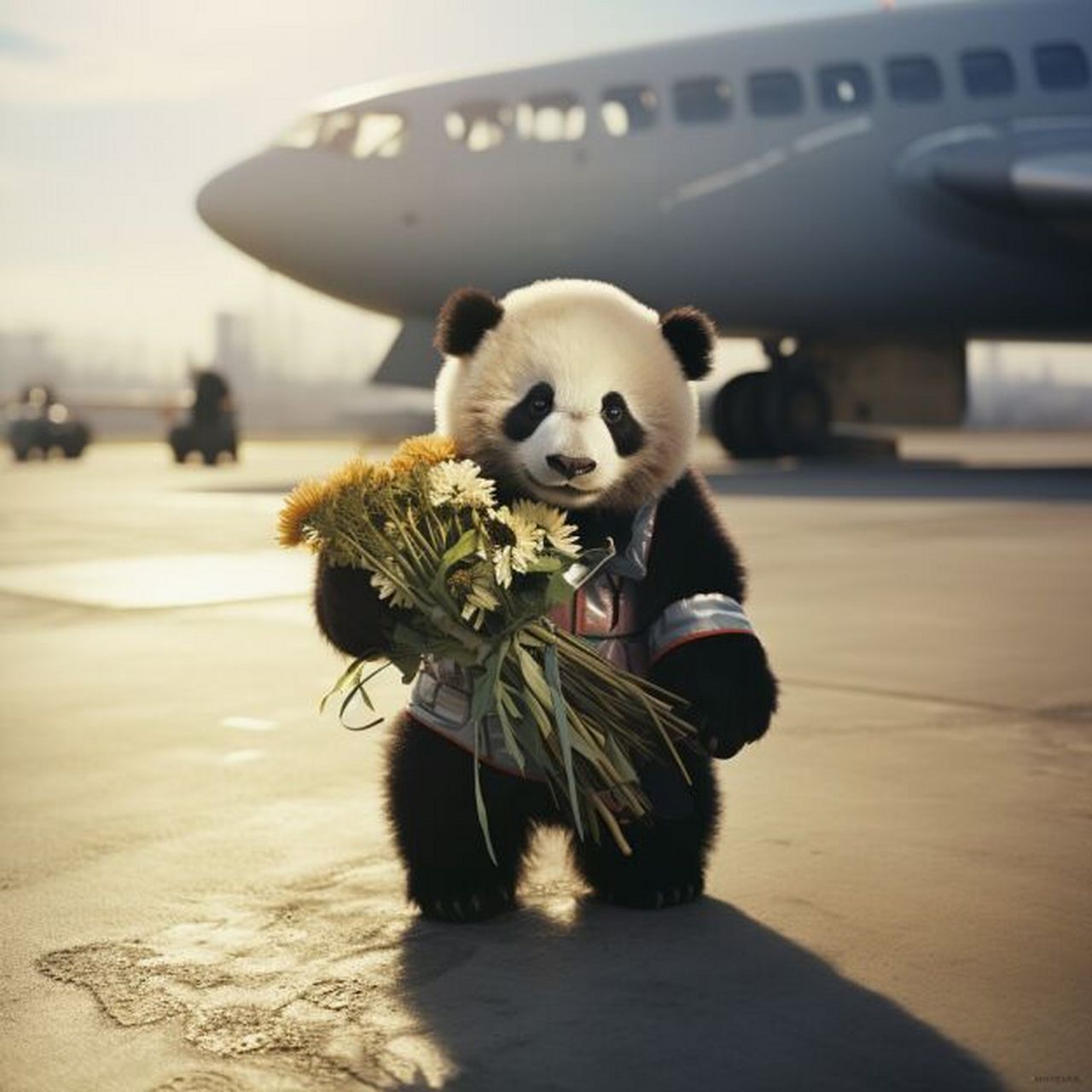 " 从博瓦勒动物园出发,乘专机回国 巴黎到成都10 小时 欢迎宝贝回家