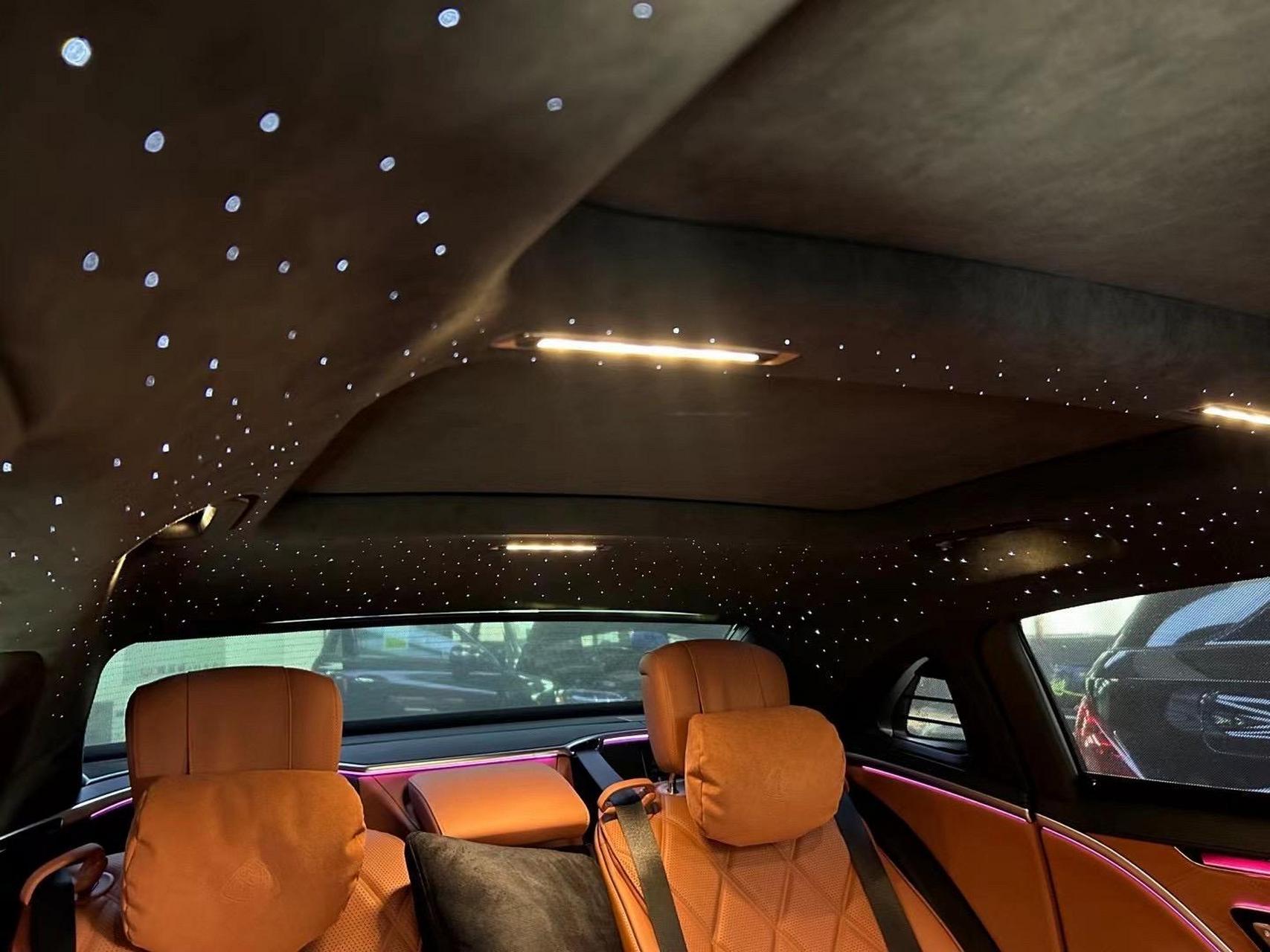 又又又是迈巴赫翻毛皮星空顶!奔驰迈巴赫s480翻毛皮顶,星空顶!