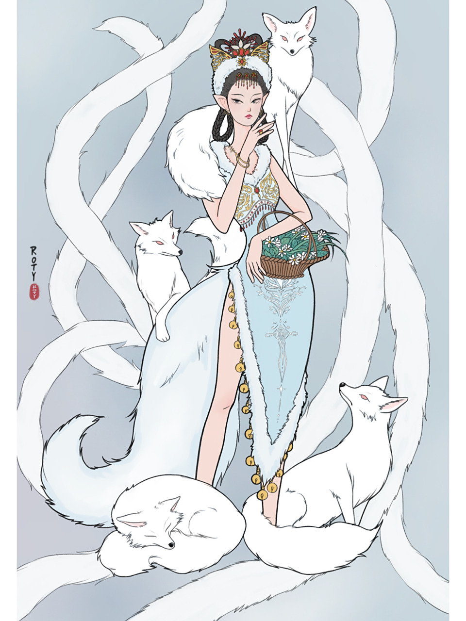 西游记:玉面狐狸精 玉面狐狸来咯～ 造型参考了86版西游记中的造型噢