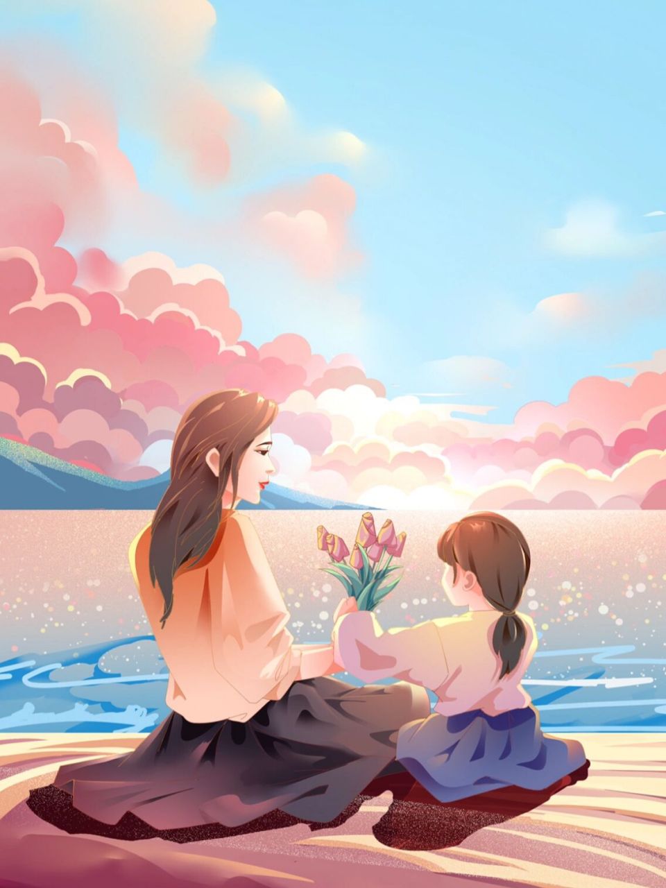 插画分享|母亲节插画这样画 作为一名小白插画师的我们,今天有救了!