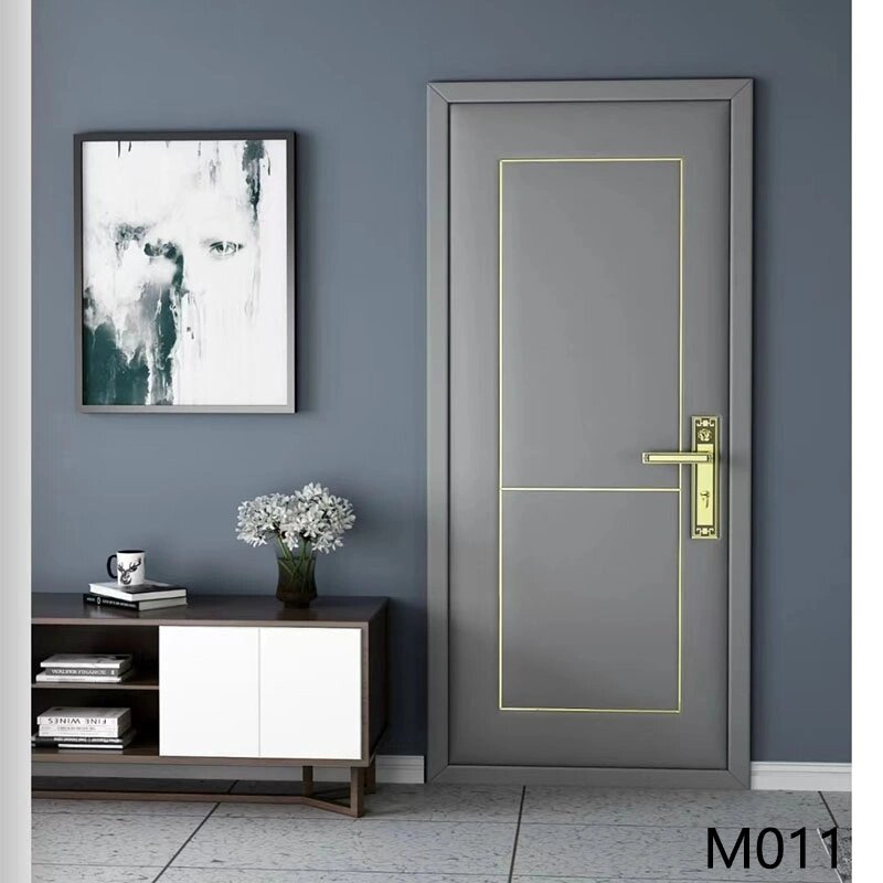 隔音又防风的新款镶嵌软包门 新款来了……金属条镶嵌软包门 更好看