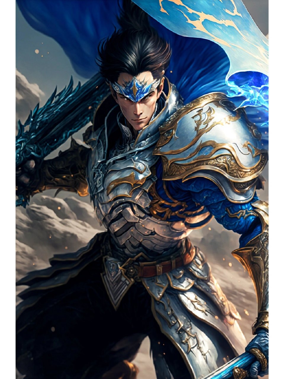 【ai绘画】异界赵云 赵云来到未来机甲,一样的战神.