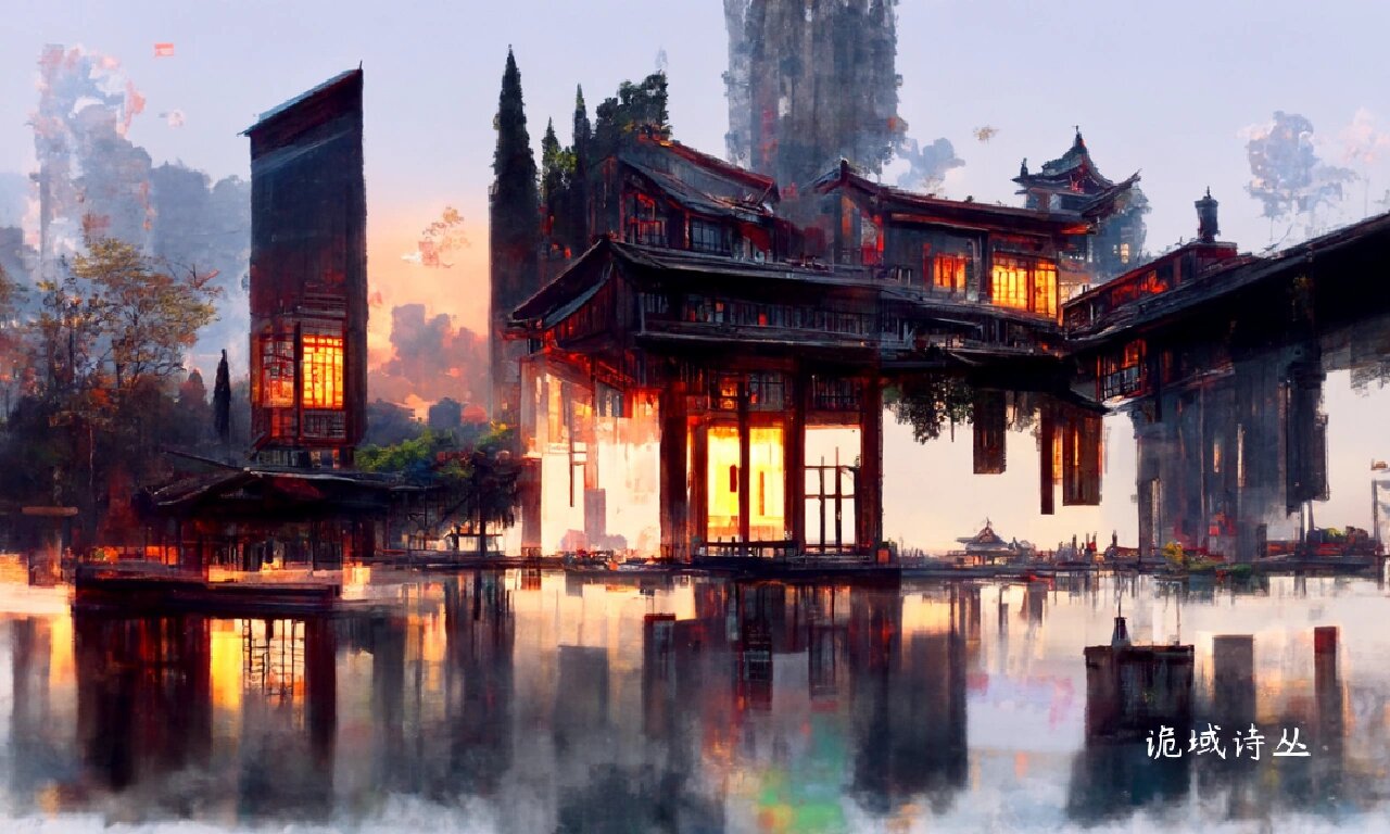 用ai绘画还原盗墓笔记场景之吴山居的四季