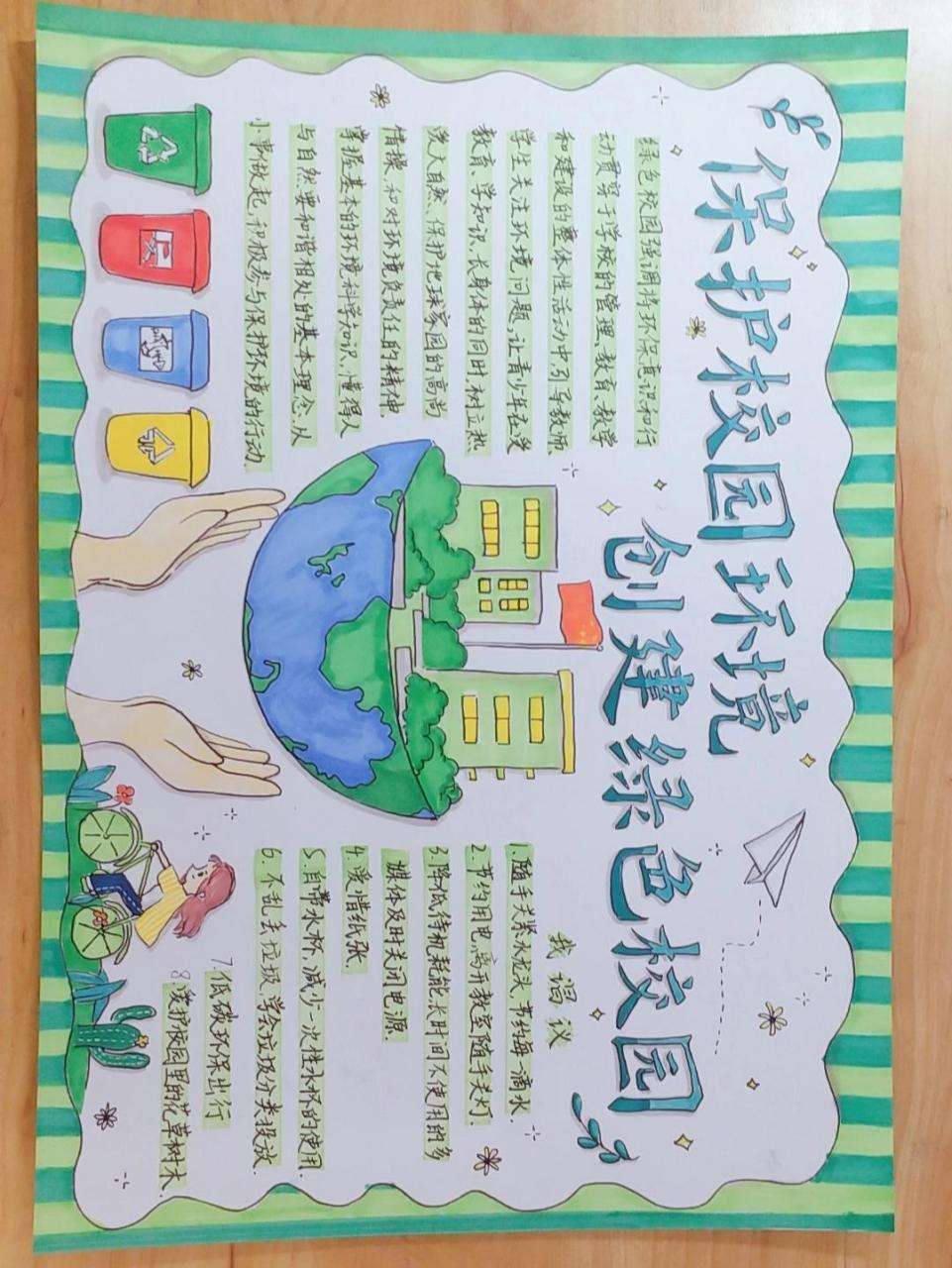 保护校园环境,创建绿色校园手抄报 保护校园环境,创建绿色校园手抄报