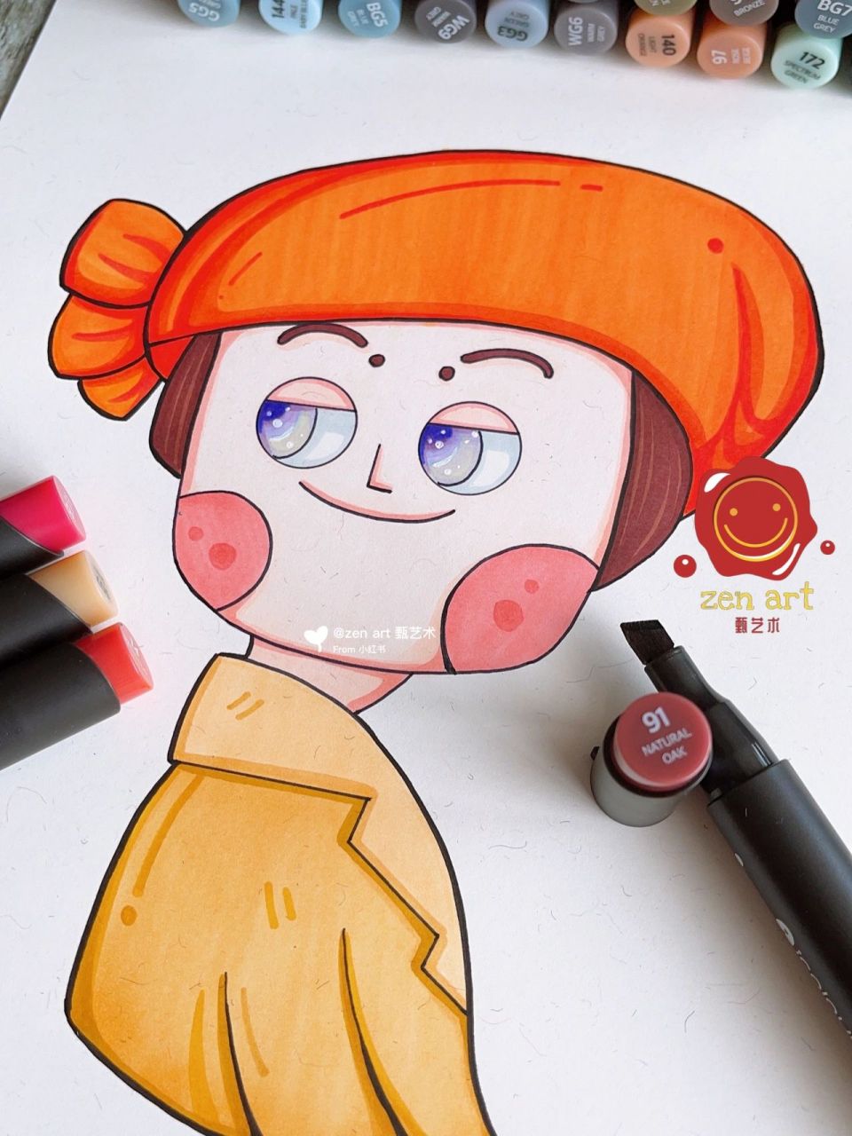 世界名画 戴红头巾的女孩 《戴红头巾的女孩》是由荷兰画家凯斯·凡