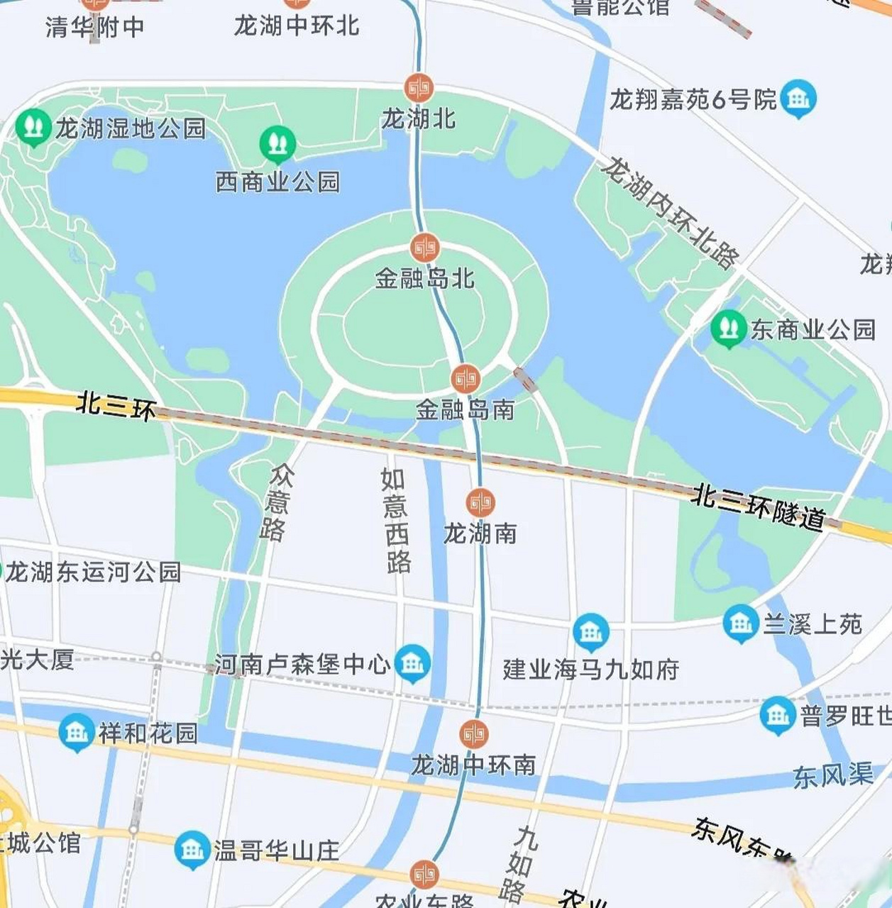 郑州市南龙湖地图图片