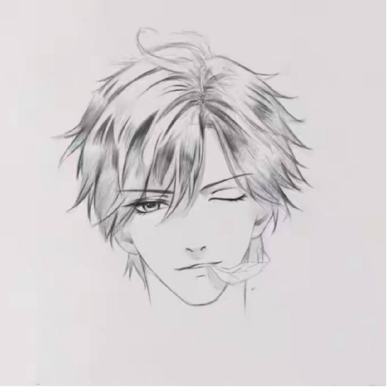 大鹏教育:铅笔手绘素描风格动漫男生 童鞋们,今天大鹏教育老师要给