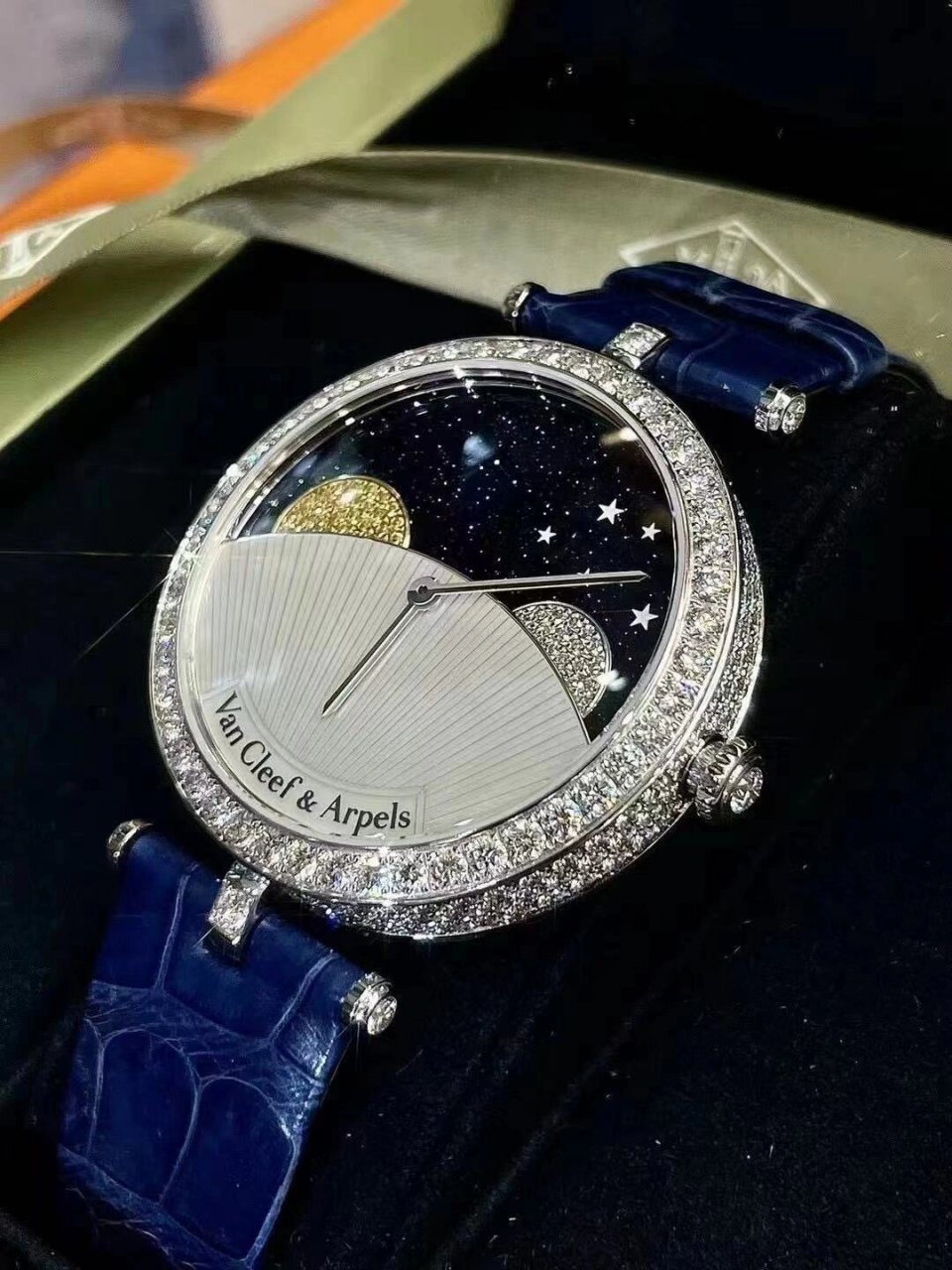 vca梵克雅宝 9893日月星辰 全套带票 99vca 梵克雅宝日月星辰