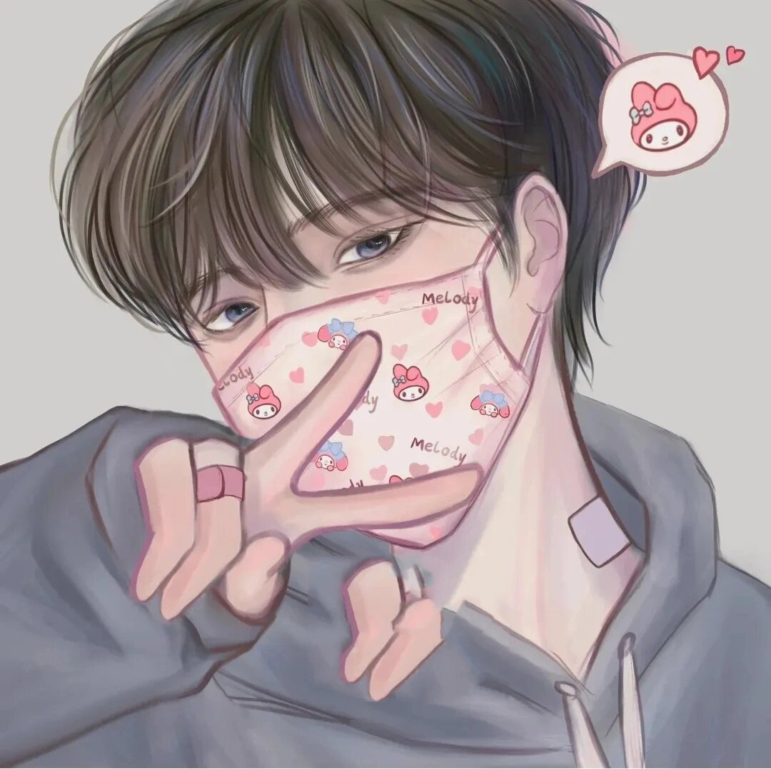 超甜动漫口罩情头