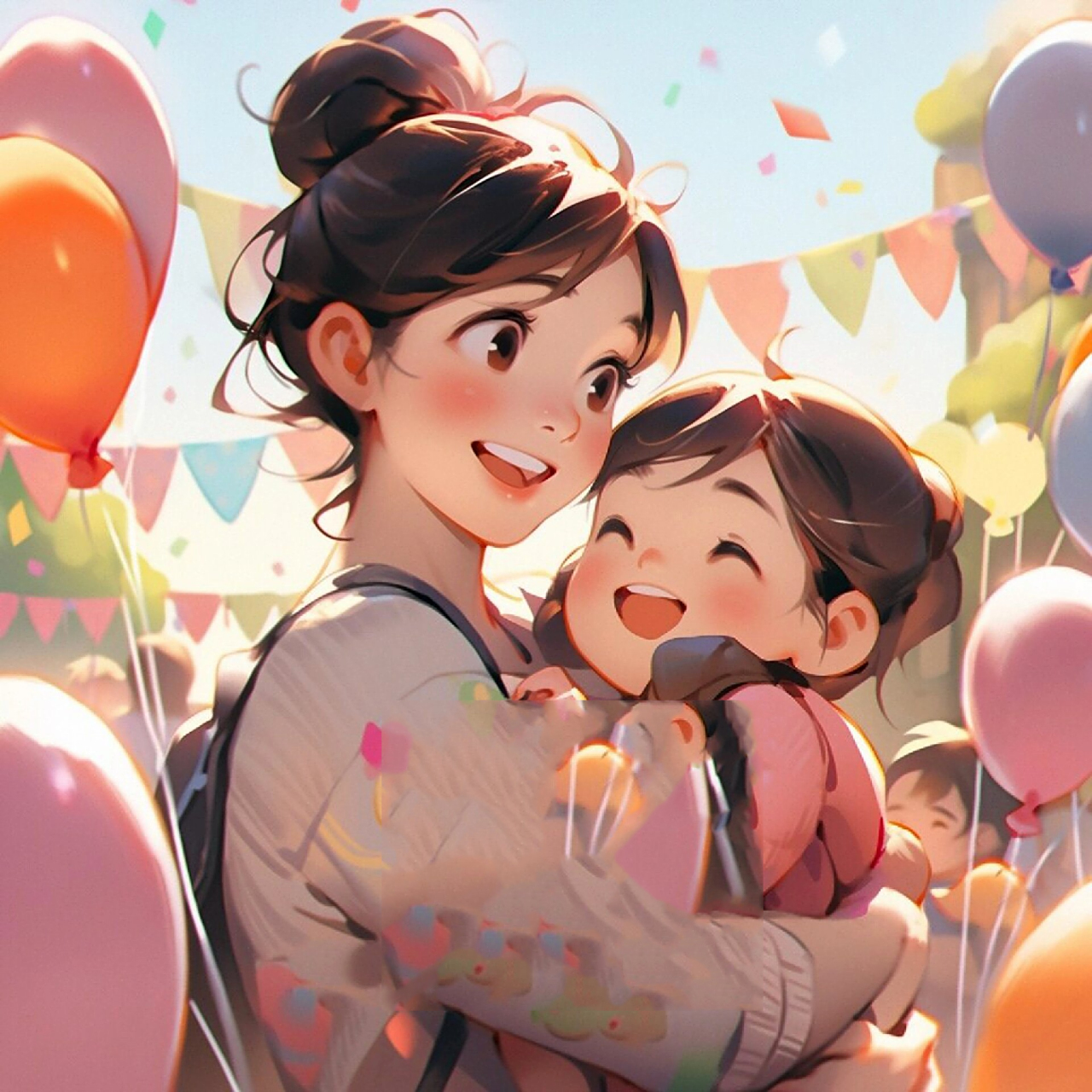 亲子头像93可爱的母女头像来喽 原创头像仅限个人头像使用哦,请勿