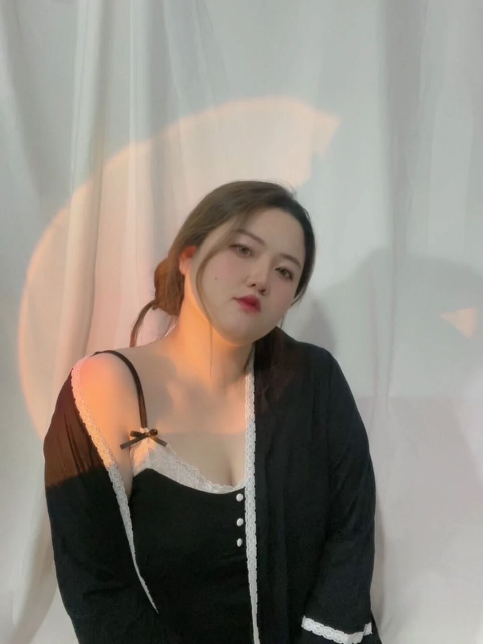 168 180斤‖大码性感居家睡裙 99遇见大码女装自制店 黑色款是有