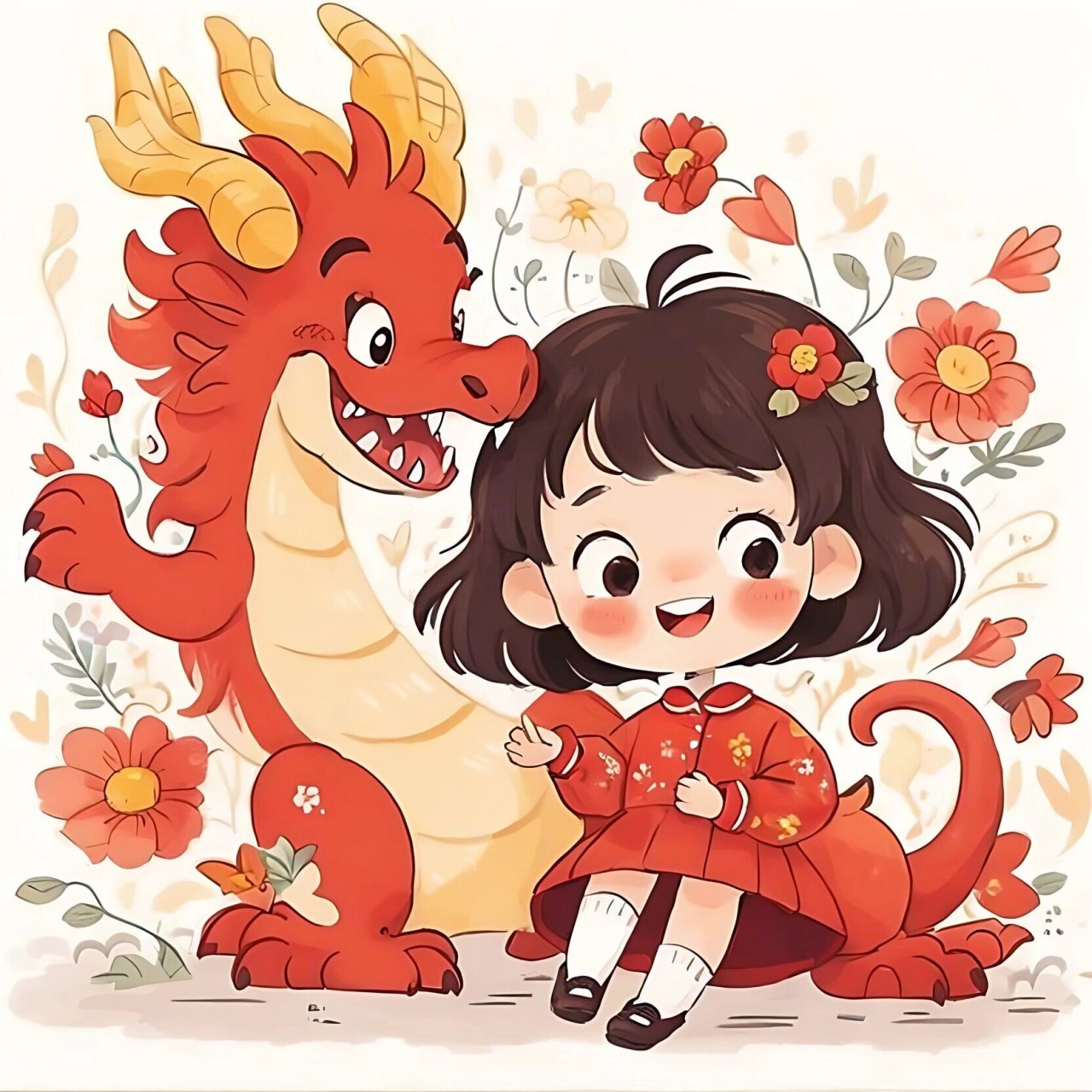 龙年女孩看过来90 专属于你们的头像来喽96 可爱小龙人98 愿你