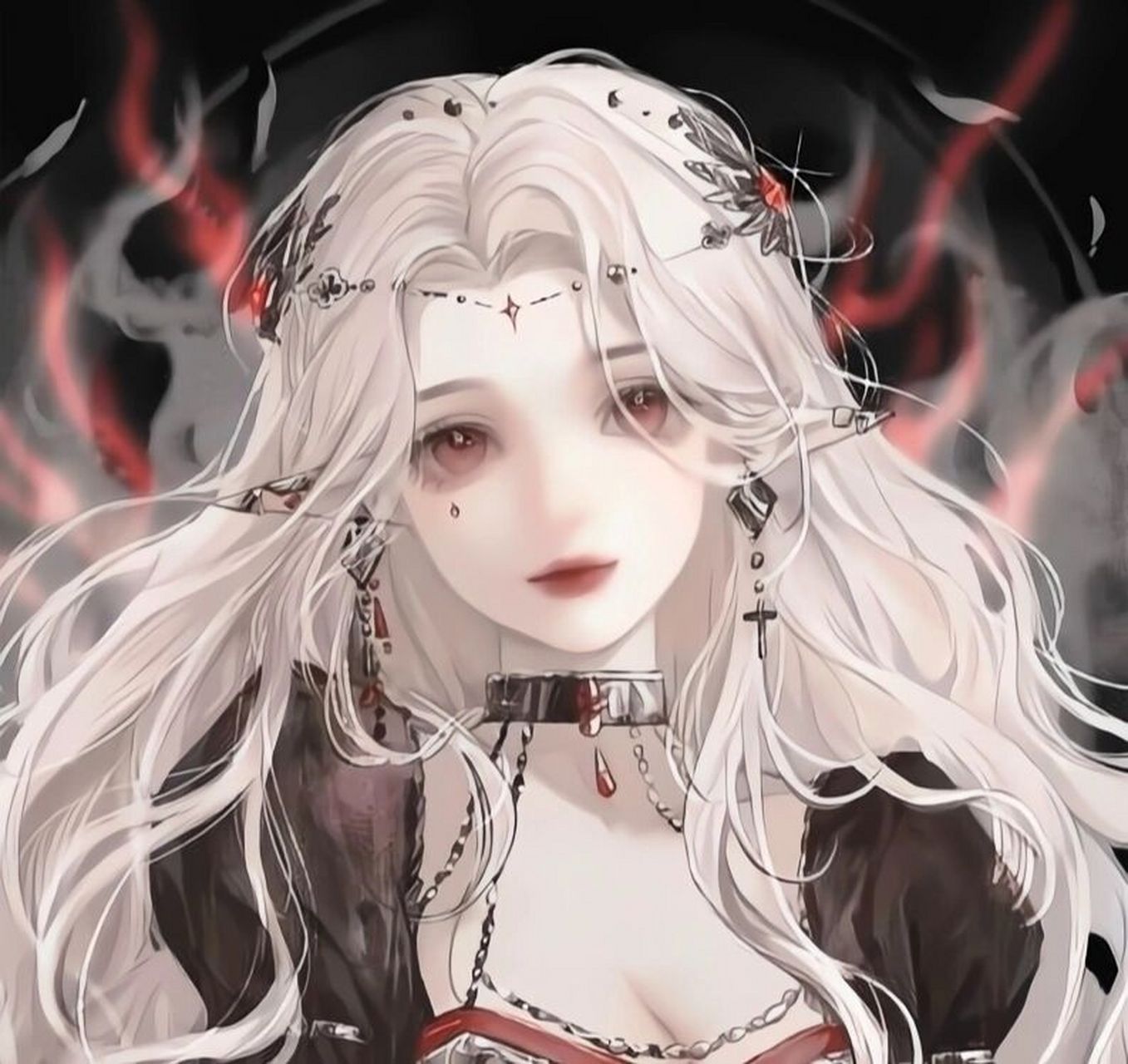 暗黑风霸气女头像