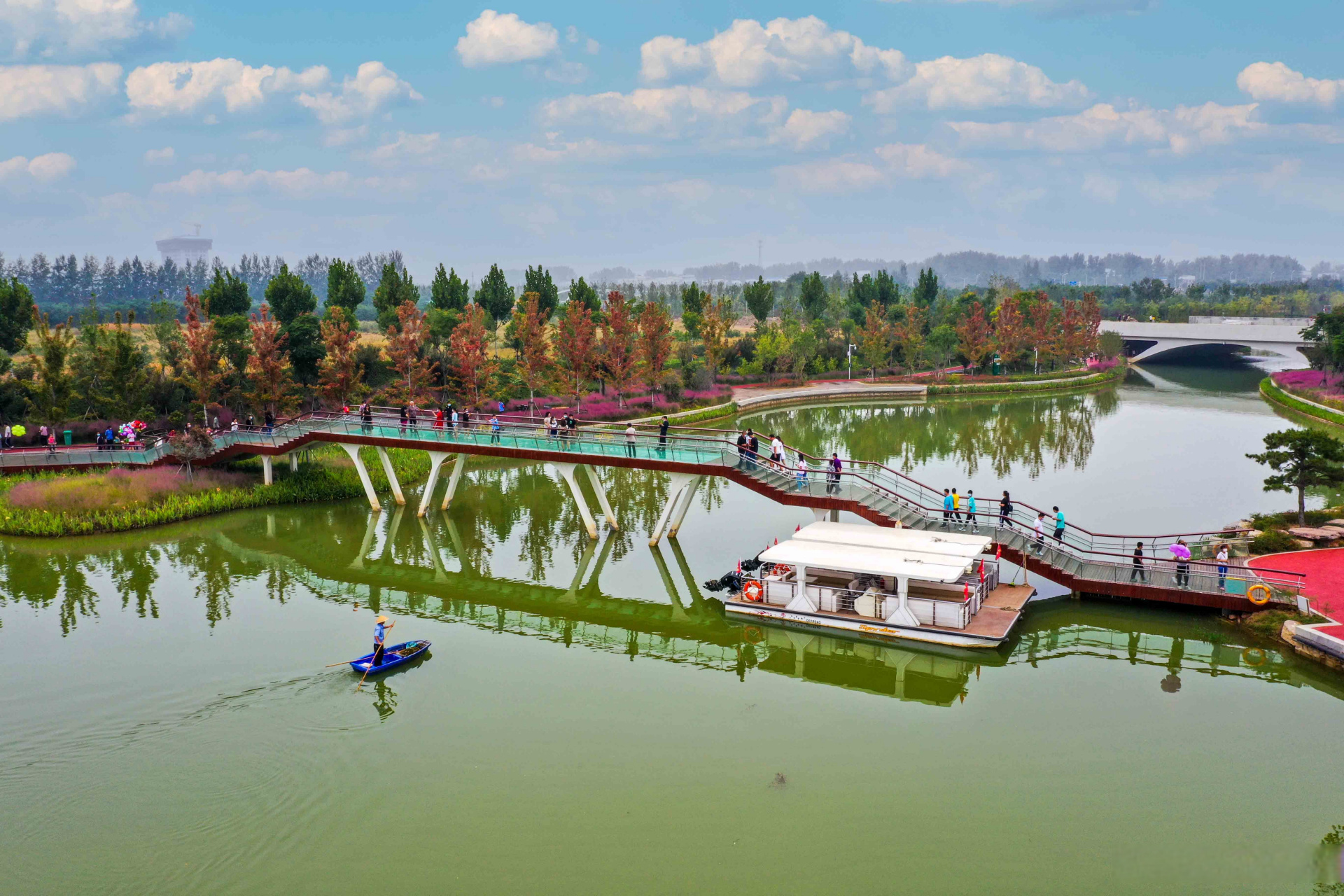 漯河隐溪湿地公园图片