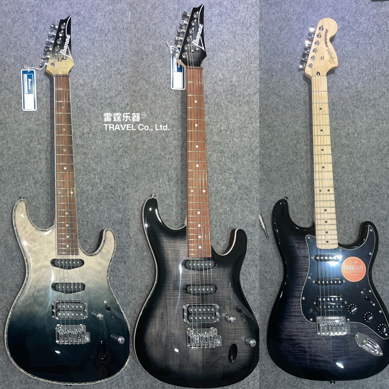 电吉他最帅三剑客!fender ibanez fender ibanez 谁更好?